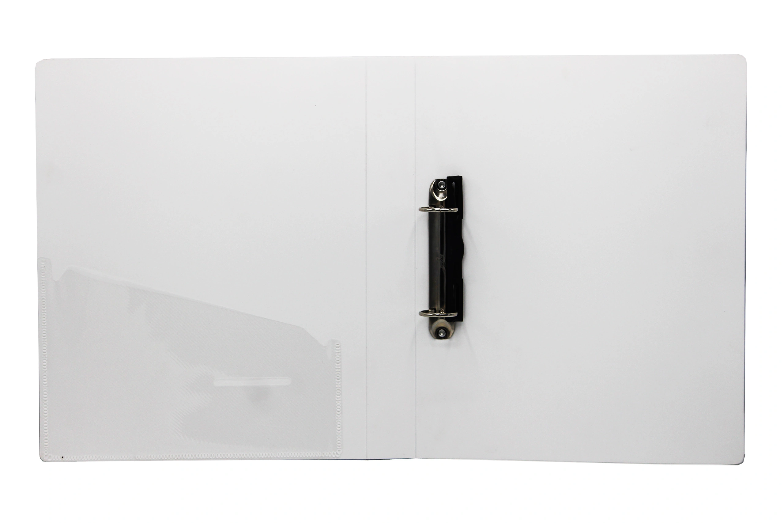 Keny Ring Binder | Front View Pocket File | Best for A4 Size Paper | 2D Shaped 25mm Rings | D Ring Clip | (893A-2D)-WHITE-A4-2D Shaped With  25mm Rings-1