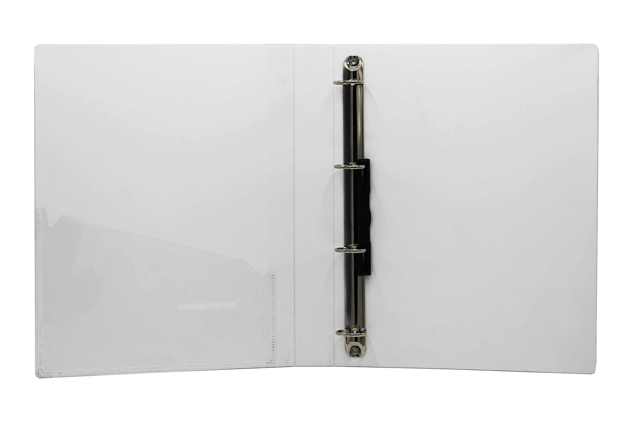 Keny Ring Binder | Front View Pocket File | Best for A4 Size Paper | 4D Shaped 25mm Rings | D Ring Clip | (893A-4D)-893A4DWHITE