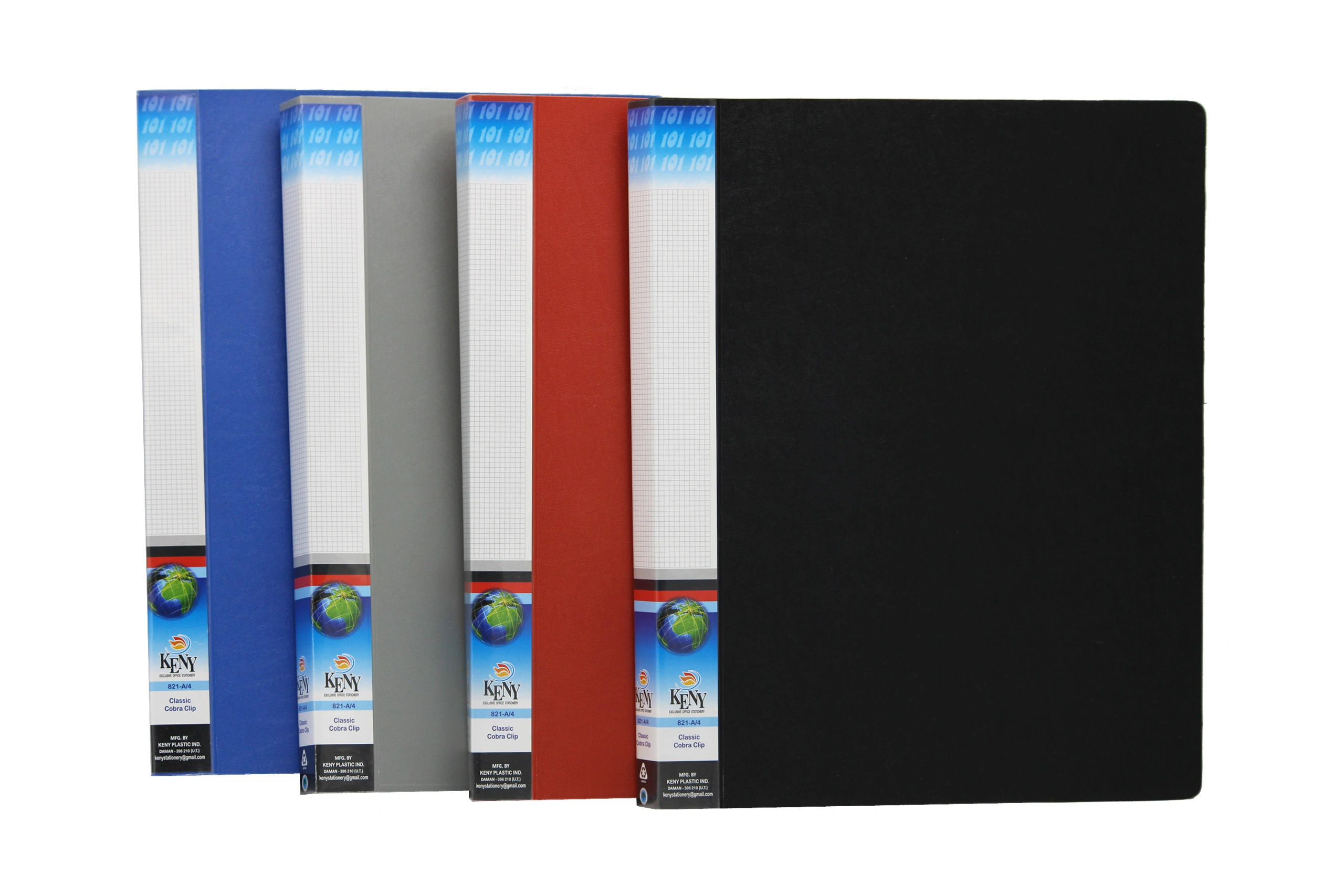 Keny Ring Binder | Best for A4 Size Papers | 2D Shaped 25mm Rings | D Ring Clip | (894A-2D)-BLACK-A4-2D Shaped With 25mm Rings-5