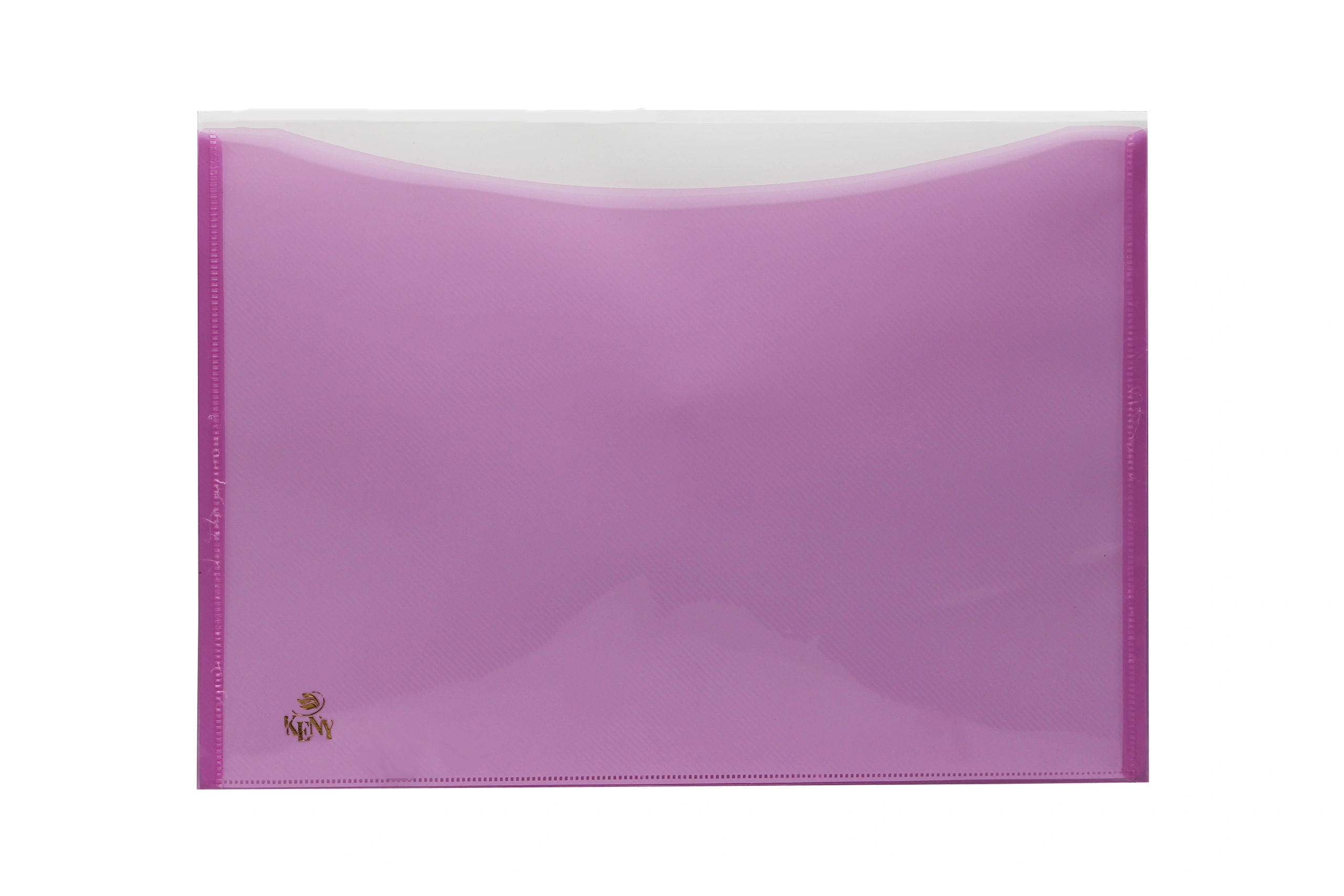 Keny My Clear Bag | Envelope Folder | Best for FC/ FS / Foolscap / Legal Size Paper | Dual Coloured | (17832F )-PINK-FC-1