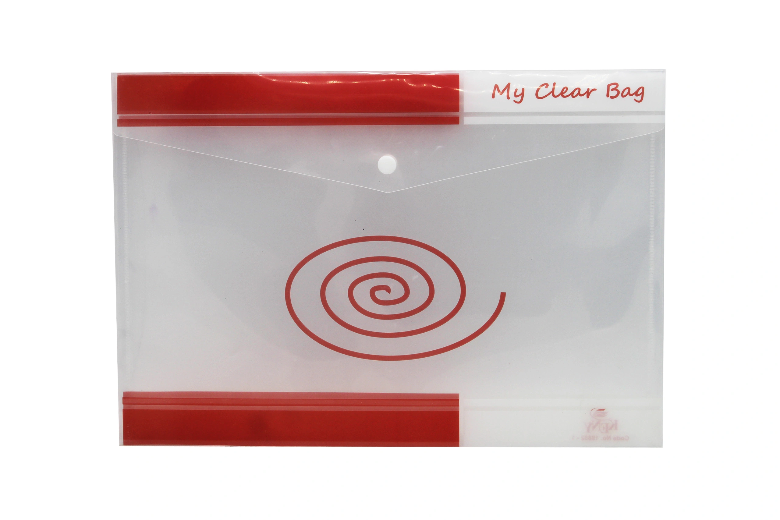 Keny My Clear Bag | Envelope Folder | Best for FC/ FS / Foolscap / Legal Size Paper | Designer | (15832F)-15832ORANGE