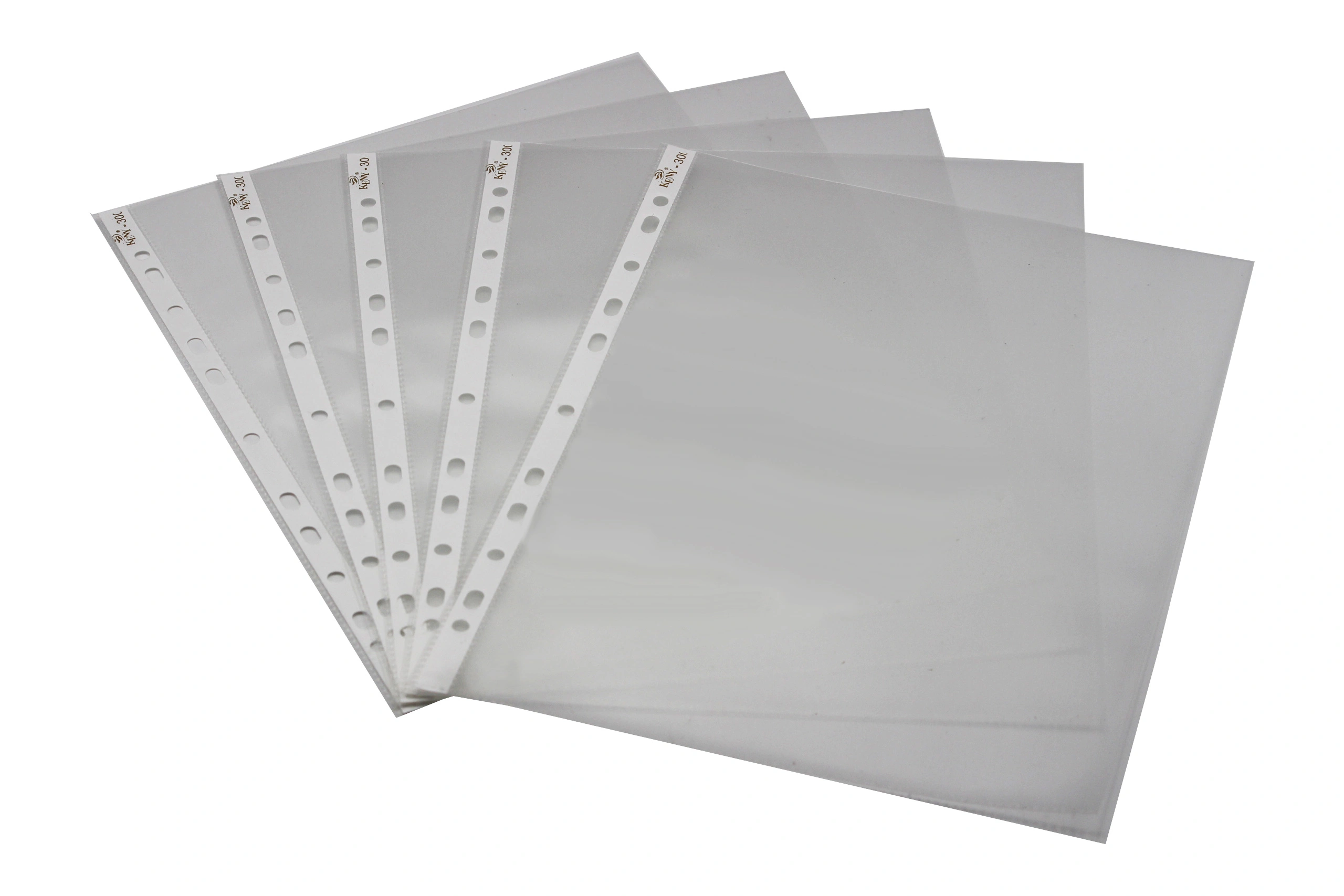 Keny Sheet Protector | Clear Leafs | Best For A4 Size Paper | 11 Punched Holes | 200 Microns | Pack of 50 (810 SPA 200)-810SPA200TRANSPARENT