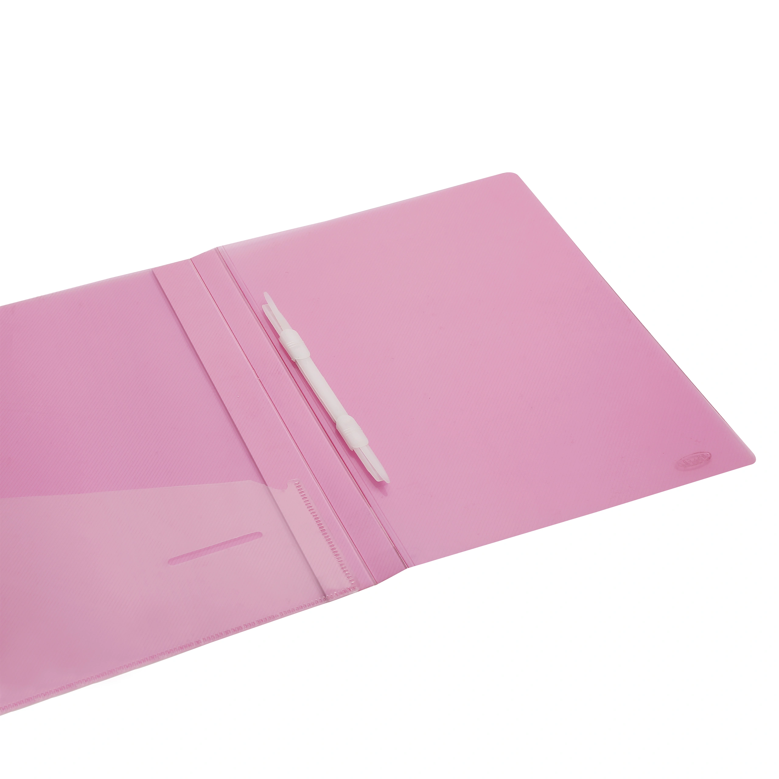 Eslee Plastic Clip File | Best for A4 Size Paper | Transparent Crossline Texture | Deluxe Plastic Clip |(EC31A4)-Pink-A4-5