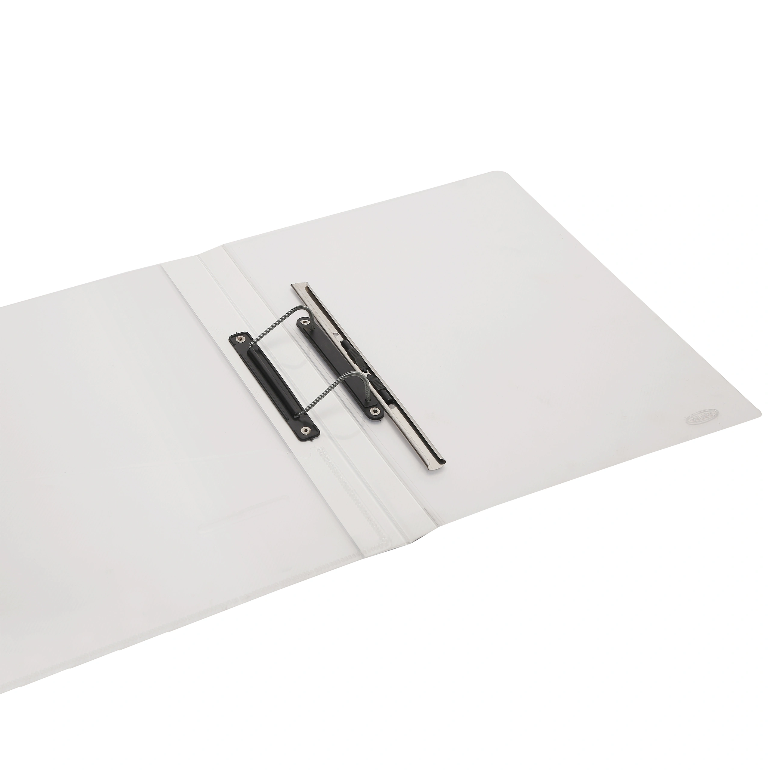 Eslee Cobra Spring Clip File | Best for A4 Size Paper | Transparent Crossline Texture | Stainless Cobra Spring Clip |(EC42A4)-White-A4-5