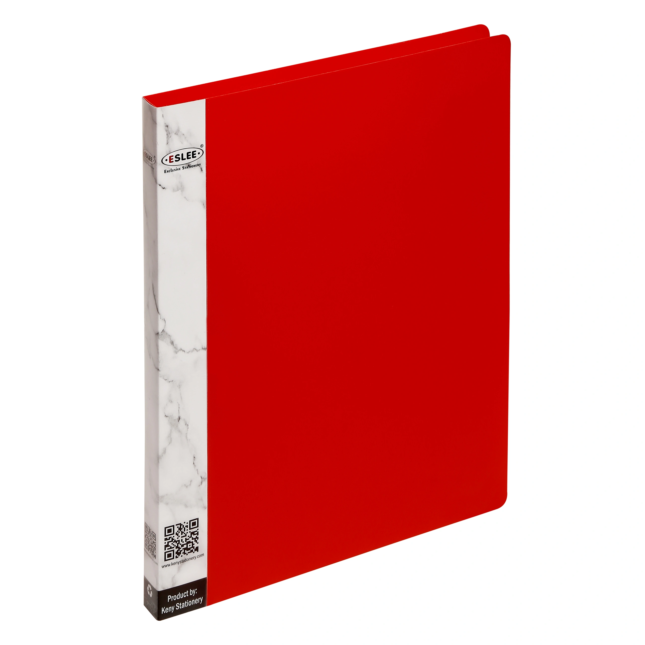 Eslee Ring Binder | Best for A4 Size Paper | 2D Shaped 16mm Rings | D Shaped Ring Clip |(EO51A42D16)-Red-A4-2D Shaped With 16mm Rings-4