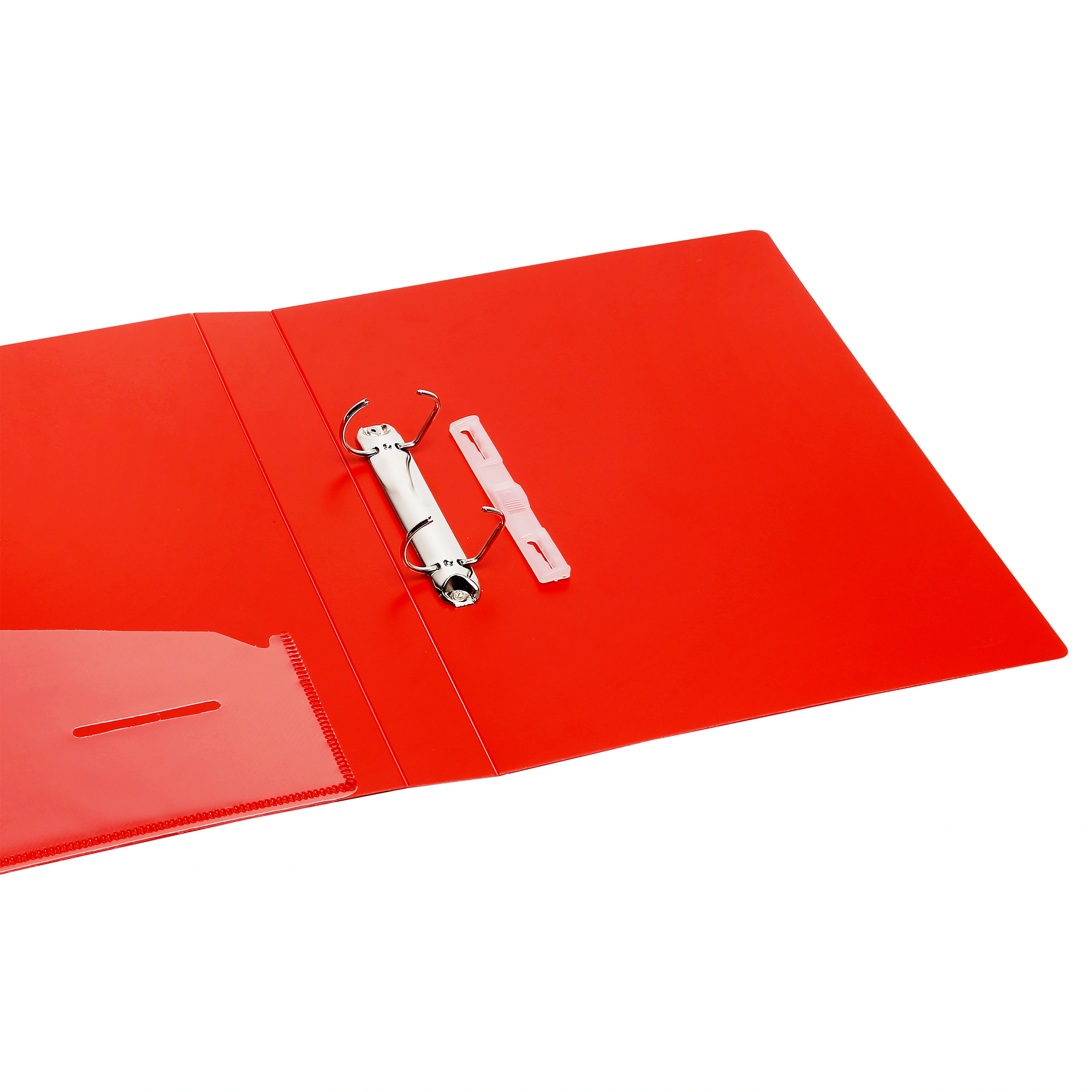 Eslee Ring Binder | Best for A4 Size Paper | 2D Shaped 16mm Rings | D Shaped Ring Clip |(EO51A42D16)-Red-A4-2D Shaped With 16mm Rings-1