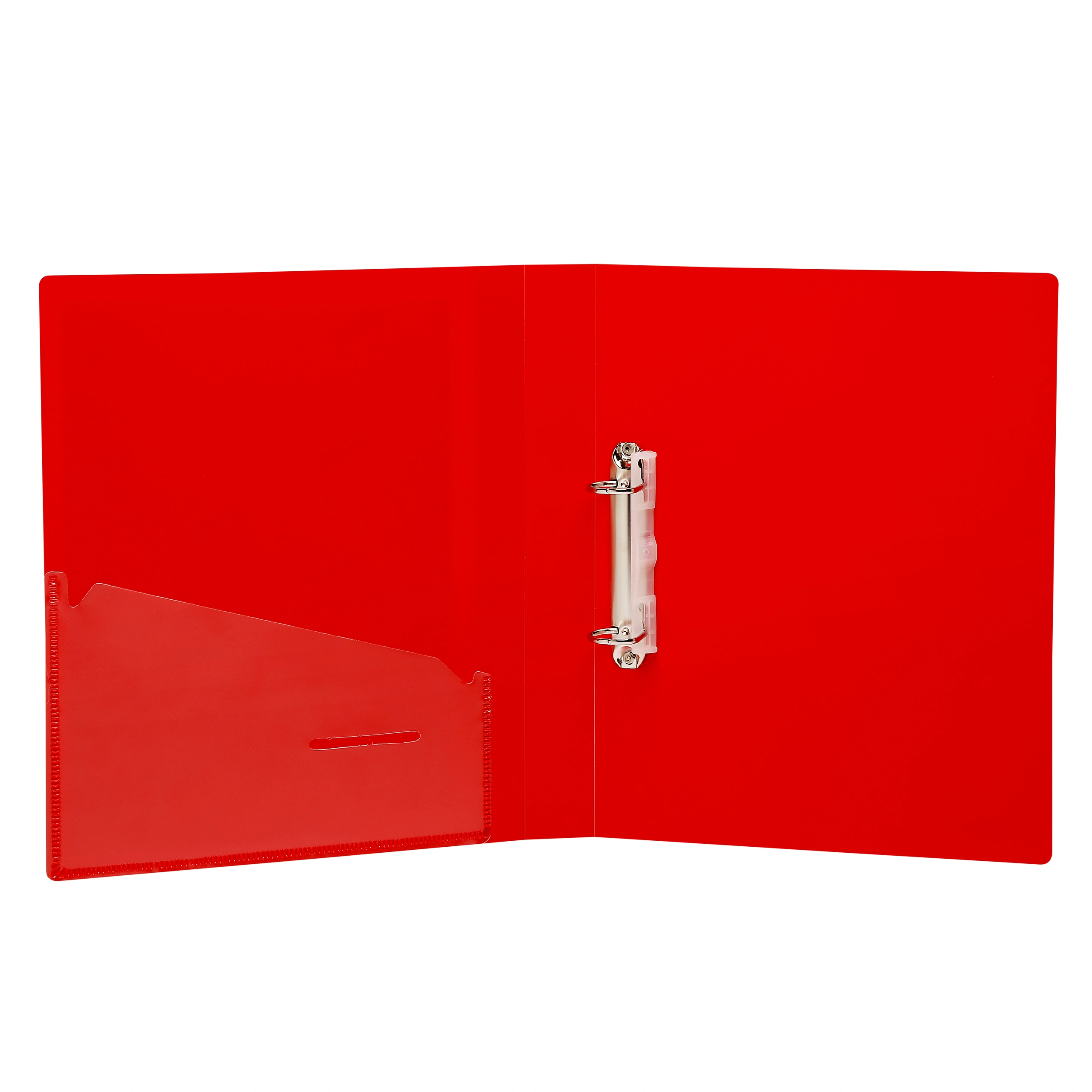 Eslee Ring Binder | Best for A4 Size Paper | 2D Shaped 16mm Rings | D Shaped Ring Clip |(EO51A42D16)-Red-A4-2D Shaped With 16mm Rings-2