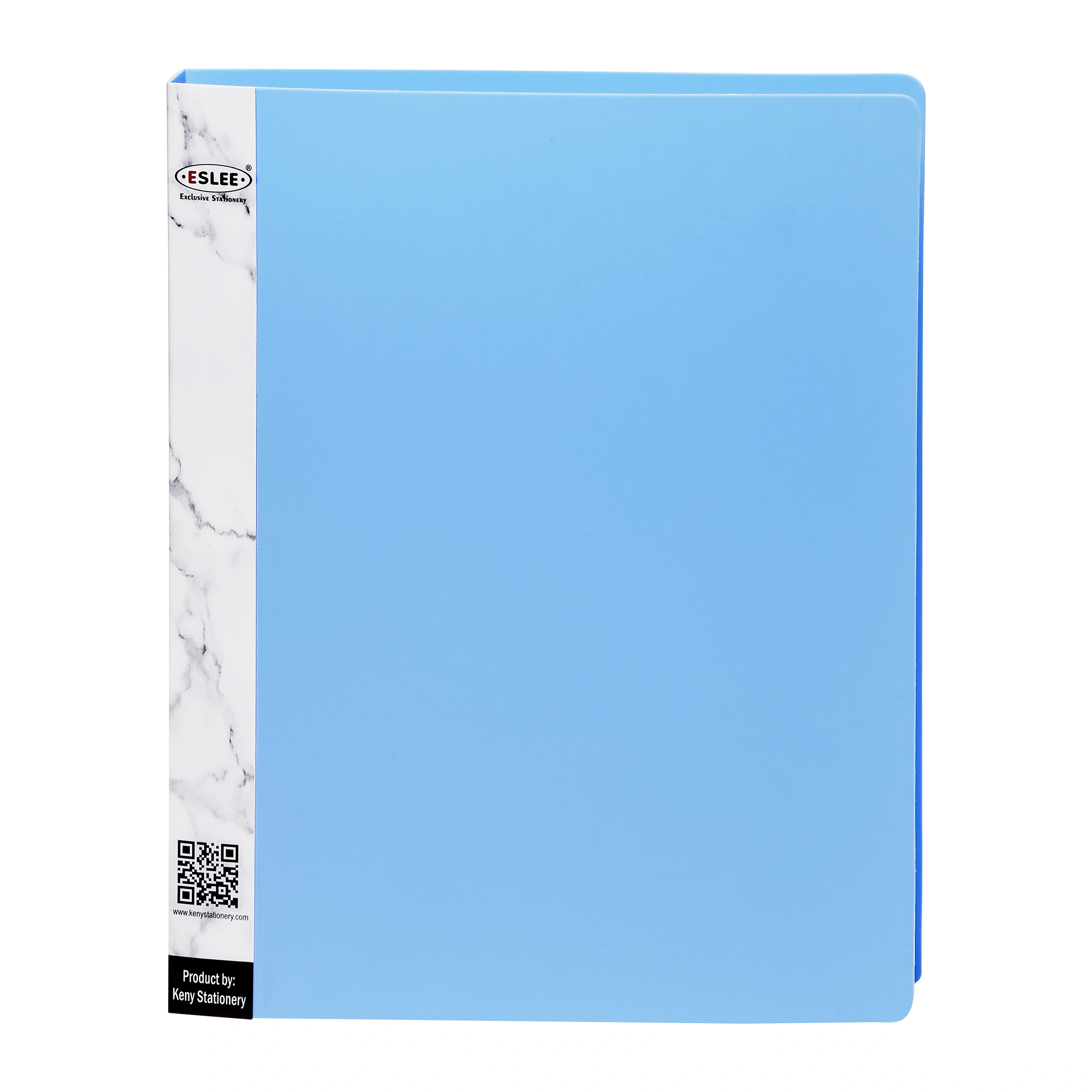 Eslee Ring Binder | Best for A4 Size Paper | 4D Shaped 16mm Rings | D Shaped Ring Clip | (EO51A44D16)-EO51A44D16LightBlue