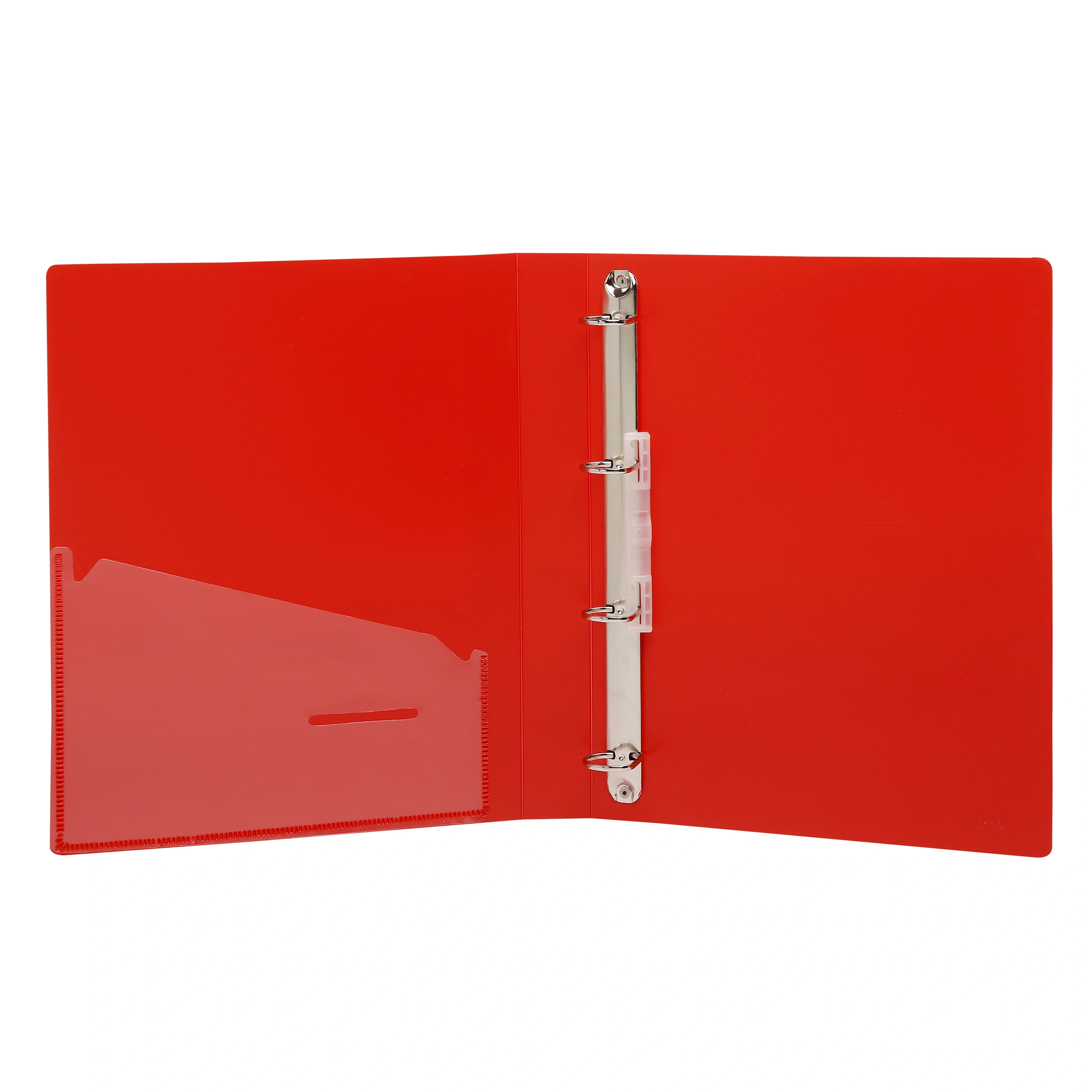 Eslee Ring Binder | Best for A4 Size Paper | 4D Shaped 16mm Rings | D Shaped Ring Clip | (EO51A44D16)-Red-A4-4D Shaped With 16mm Rings-2