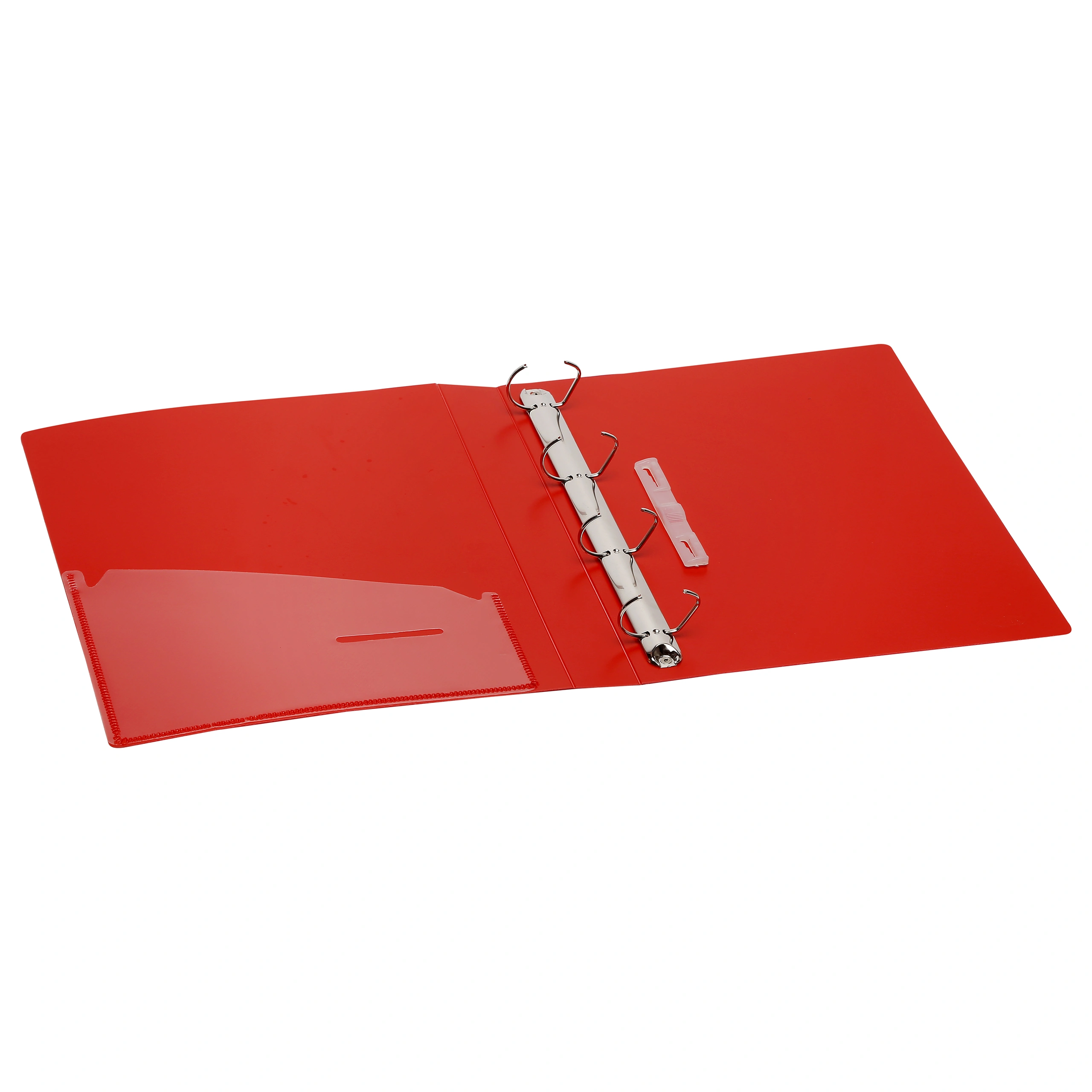 Eslee Ring Binder | Best for A4 Size Paper | 4D Shaped 16mm Rings | D Shaped Ring Clip | (EO51A44D16)-Red-A4-4D Shaped With 16mm Rings-3