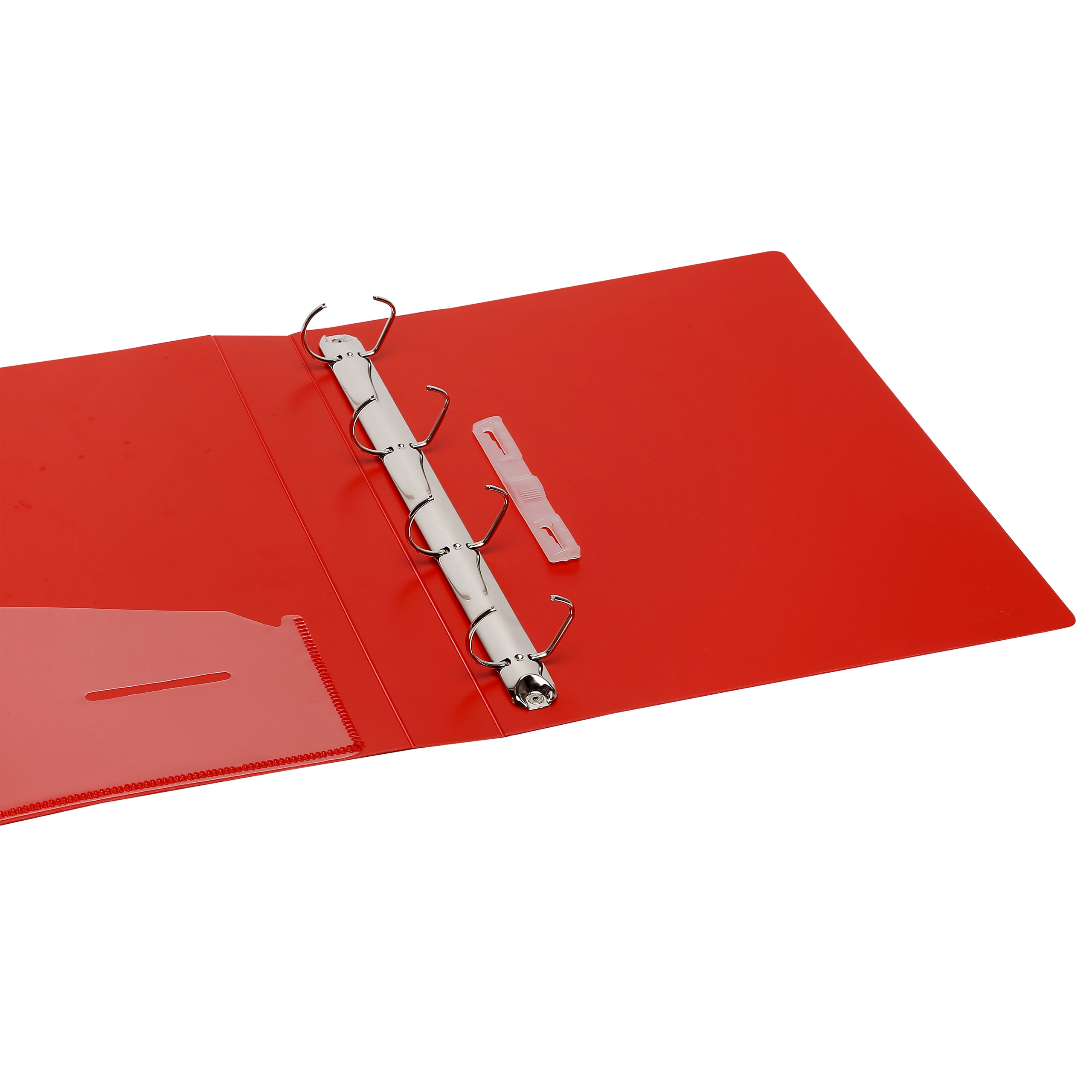 Eslee Ring Binder | Best for A4 Size Paper | 4D Shaped 16mm Rings | D Shaped Ring Clip | (EO51A44D16)-Red-A4-4D Shaped With 16mm Rings-1