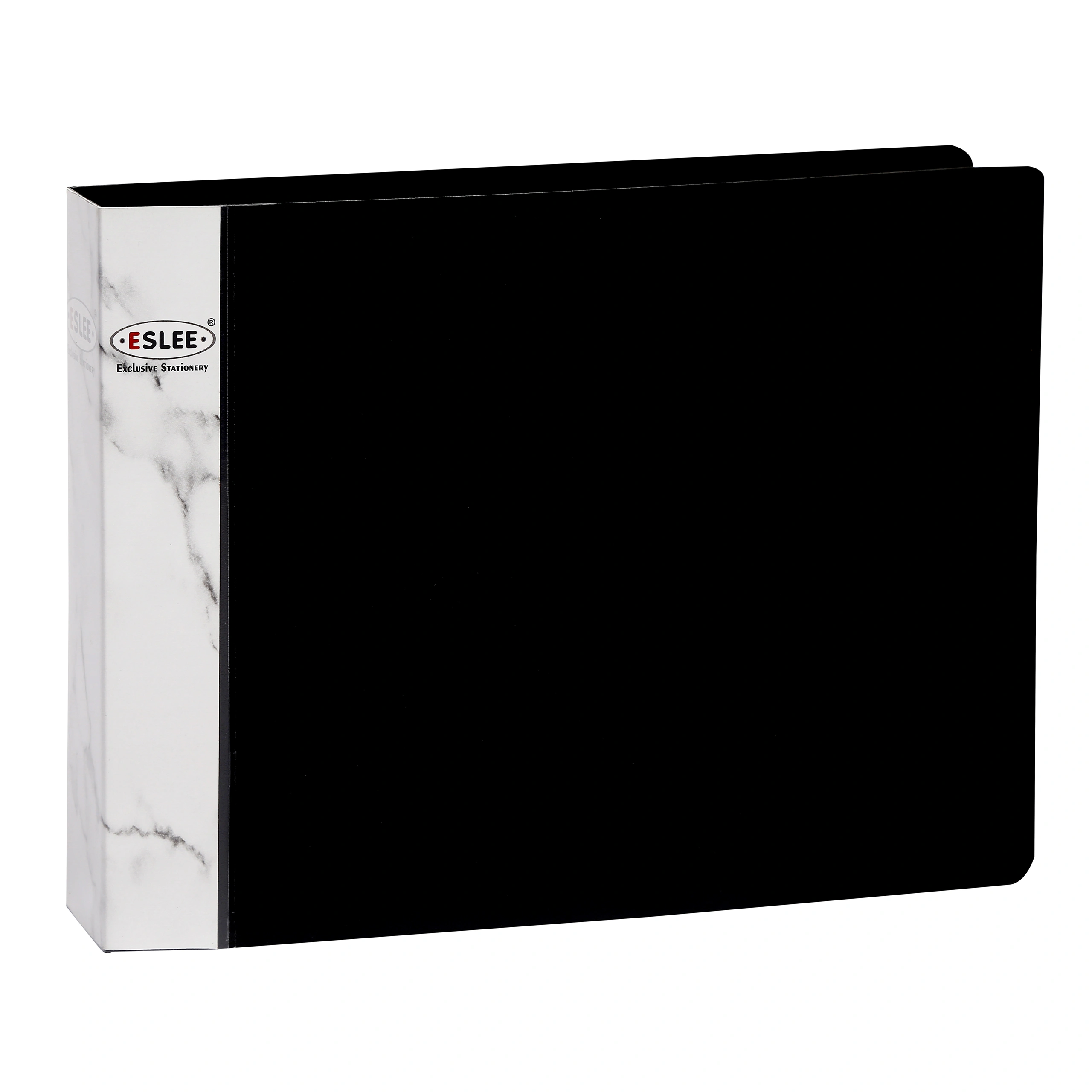 Eslee Ring Binder | Cheque Book Size| Best for A5 Size Paper | 2D Shaped 25mm Rings | D Shaped Ring Clip |(EO54A52D25)-Black-A5-2D Shaped  With 25mm Rings-5