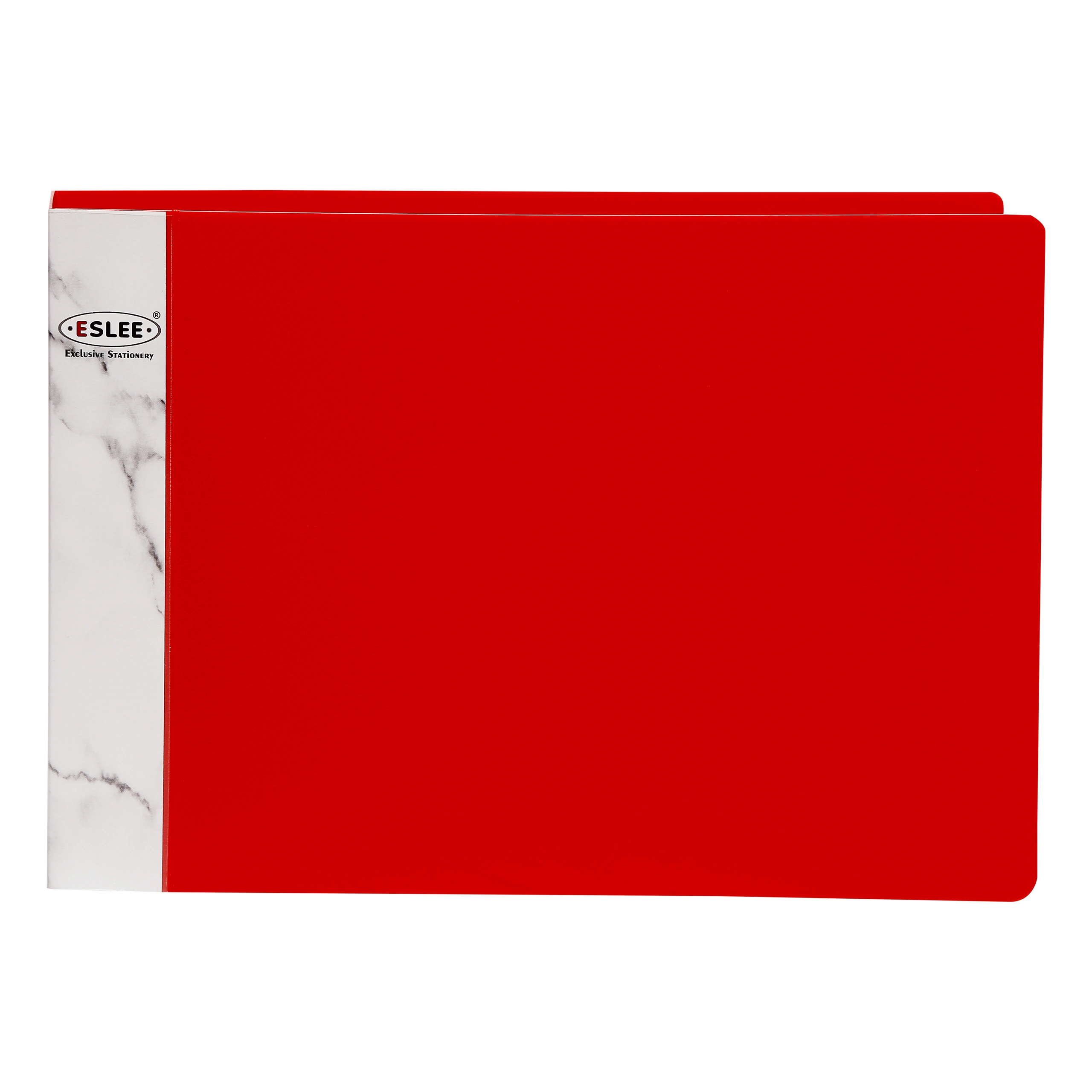 Eslee Punchless Clip File | Cheque Book / Passbook File | Best for A5 Size Paper | Leather Texture | Timex Clip | (EO21A5 )-EO21A5Red