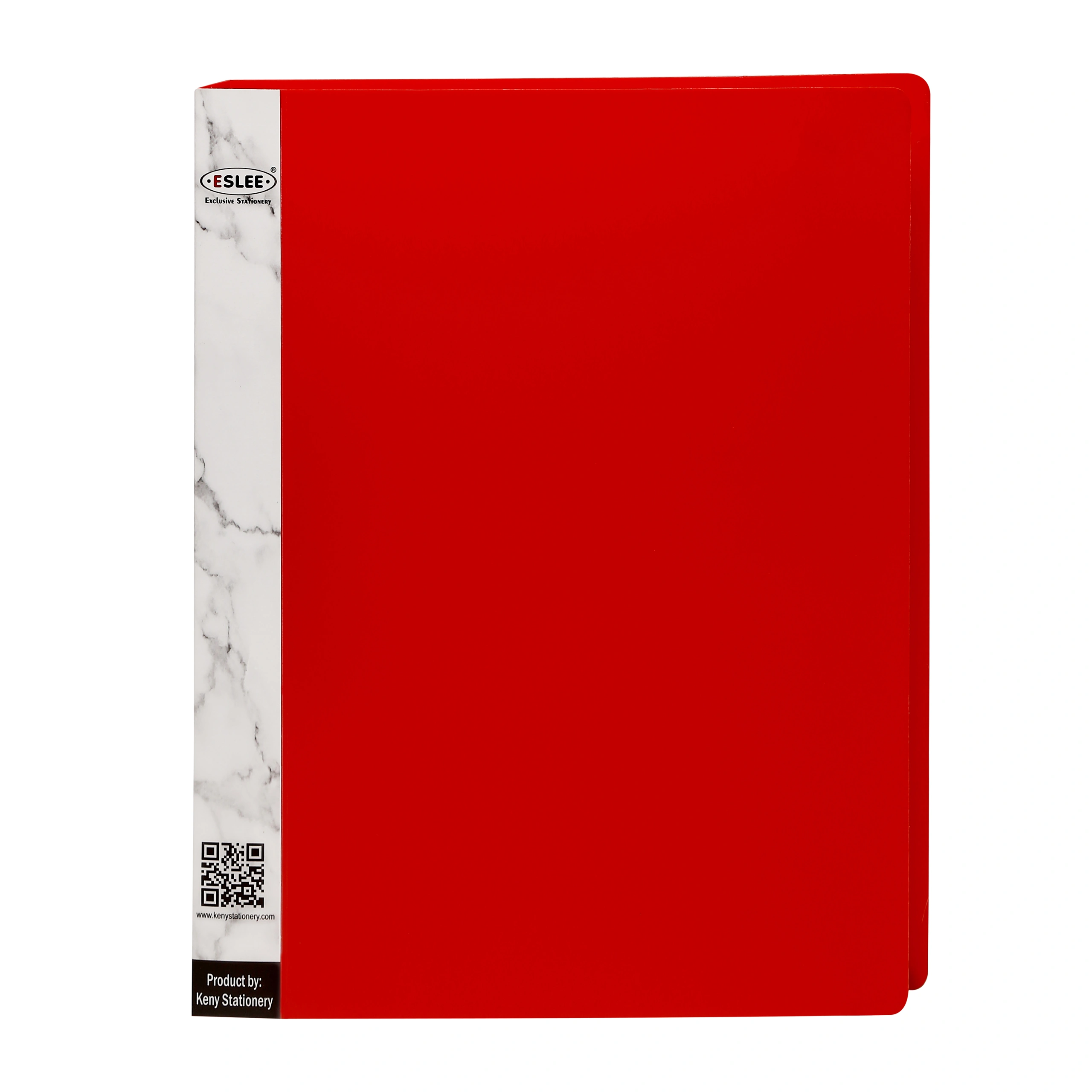 Eslee Ring Binder | Best for B4 Size Paper | Certificate File | 2D Shaped 25mm Rings | D Shaped Ring Clip | (EO54B42D25)-EO54B42D25Red