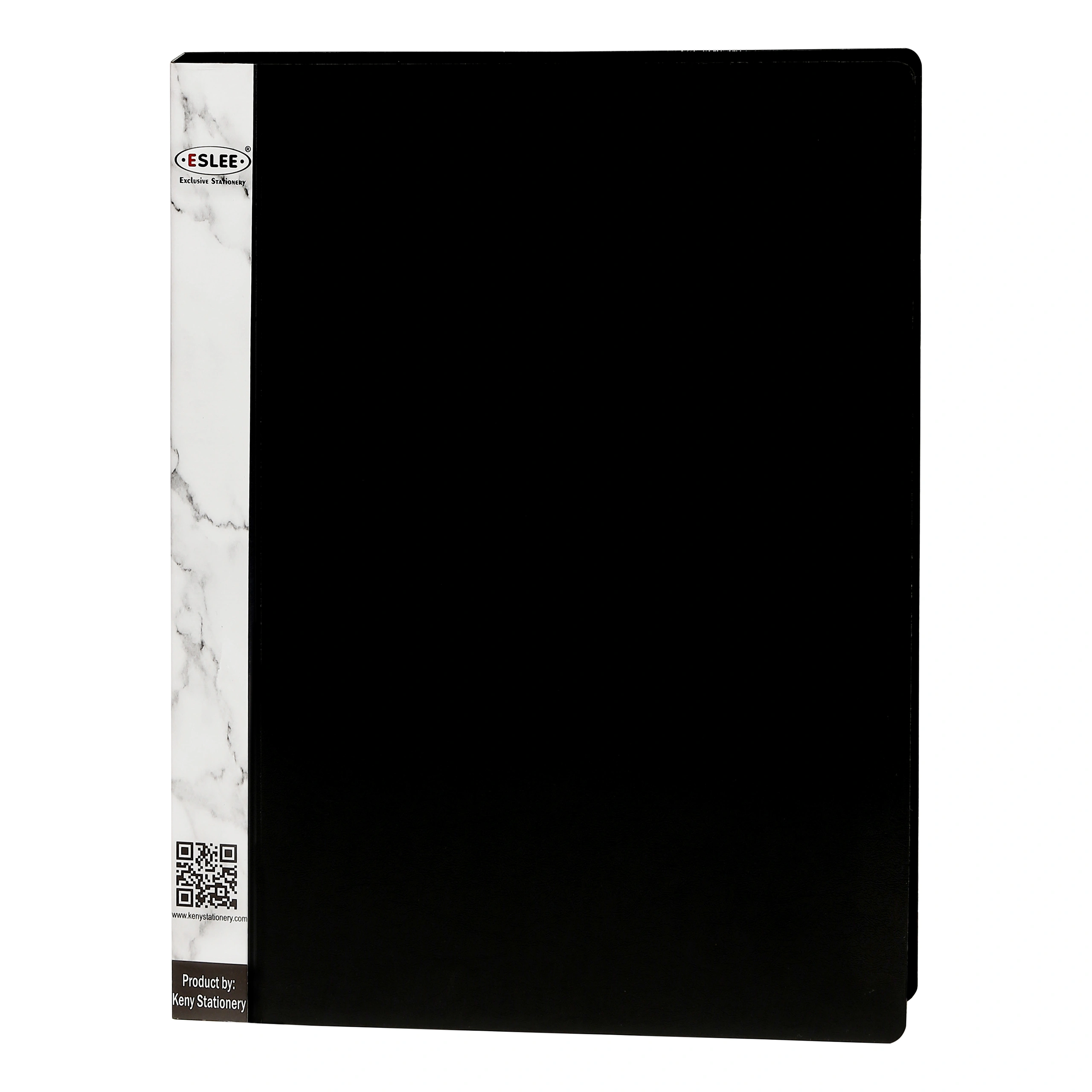 Eslee Ring Binder | Best for A4 Size Paper | 4D Shaped 25mm Rings | D Shaped Ring Clip |(EO54A44D25)-EO54A44D25Black