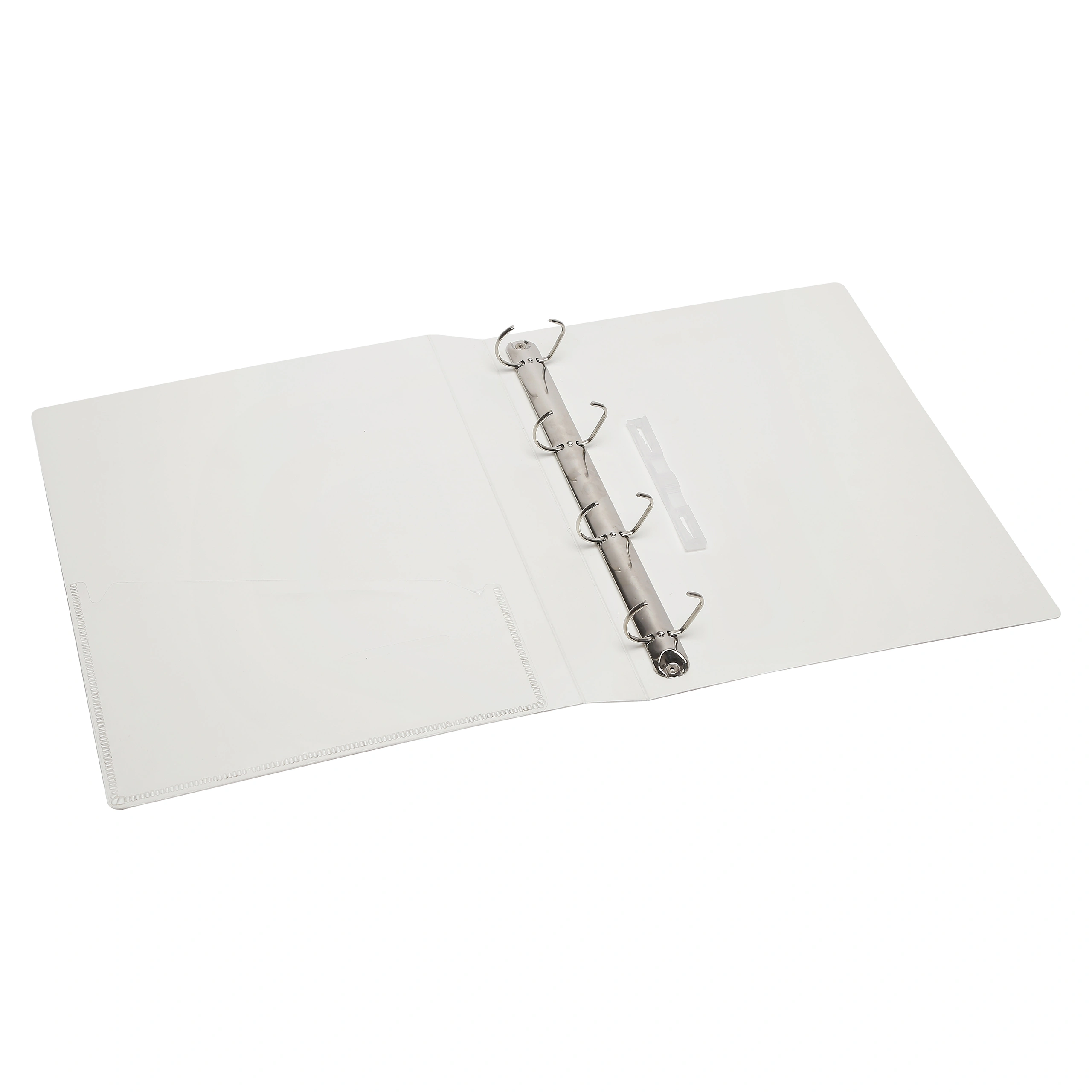 Eslee Ring Binder | Best for A4 Size Paper | 4D Shaped 25mm Rings | Front Pocket File | D Shaped Ring Clip | (EO64A44D25)-4D Shaped with 25mm Rings-A4-White-3