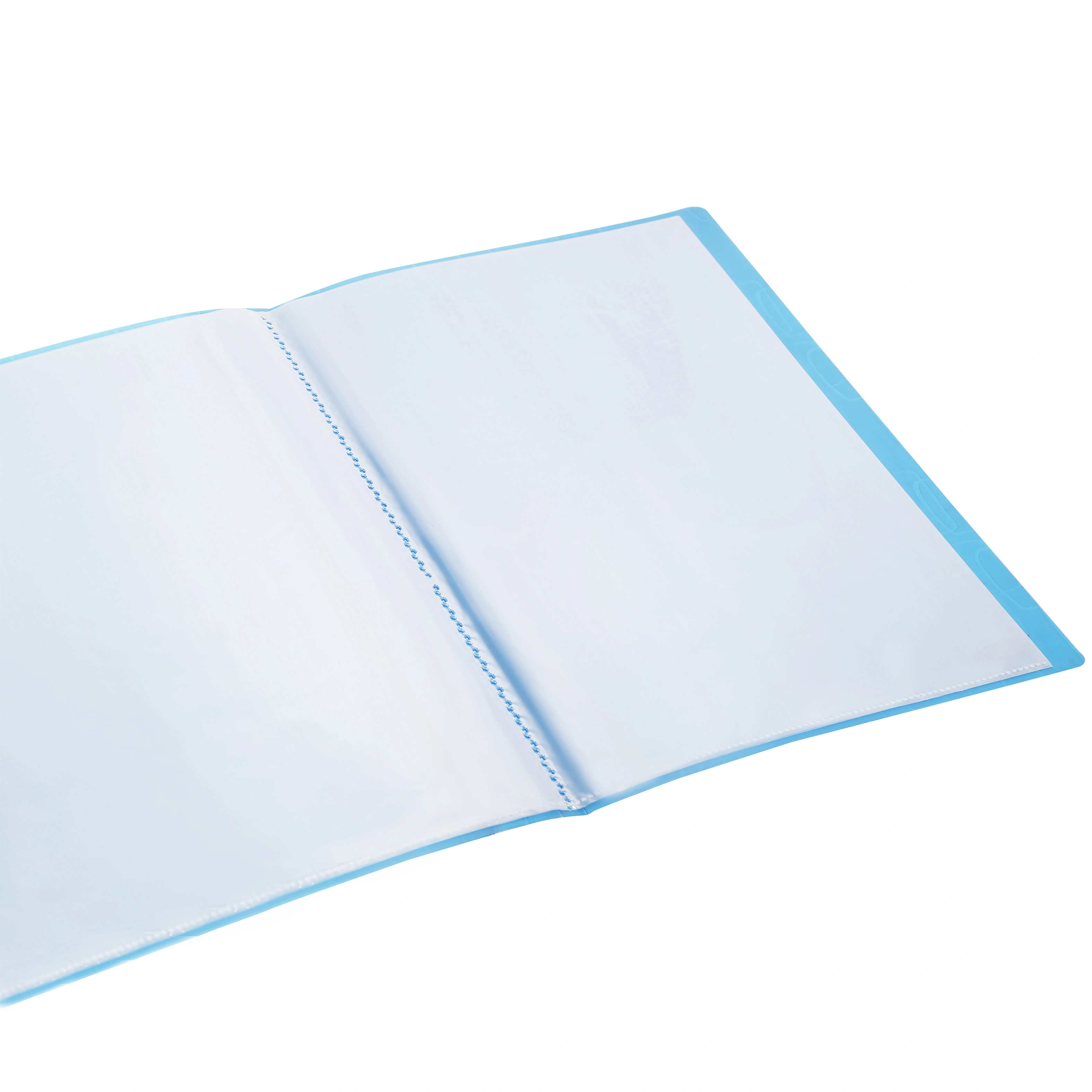 Eslee Display File | Leaves File | Best for A4 Size Paper | 20 Pockets Folder | with Square Cube Texture |(ESC101A420)-BLUE-A4-20-1