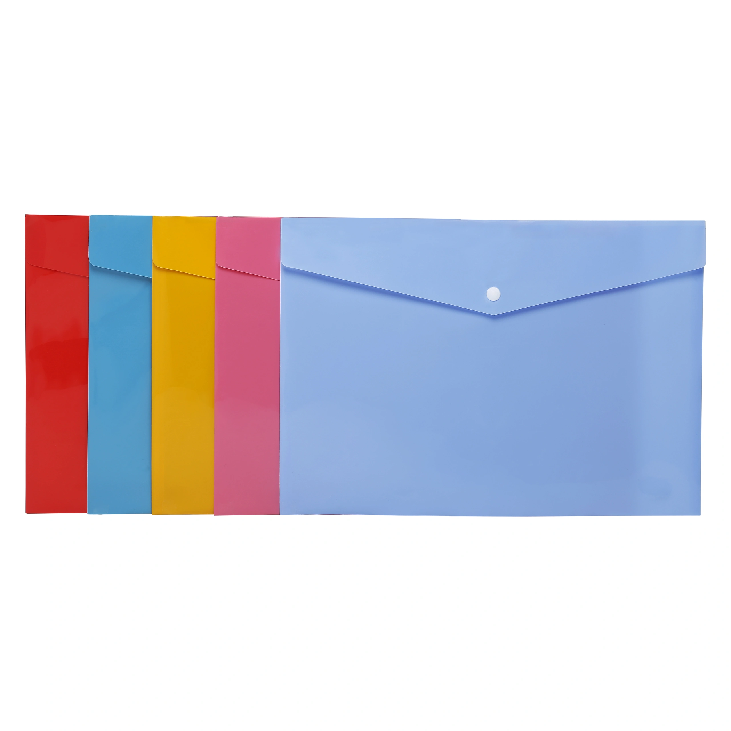 Eslee Rainbow Envelope File | Document Folder | Best for FC / FS / Foolscap / Legal Size | Snap Button Closure |  (ER261FC )-Blue-FC-3