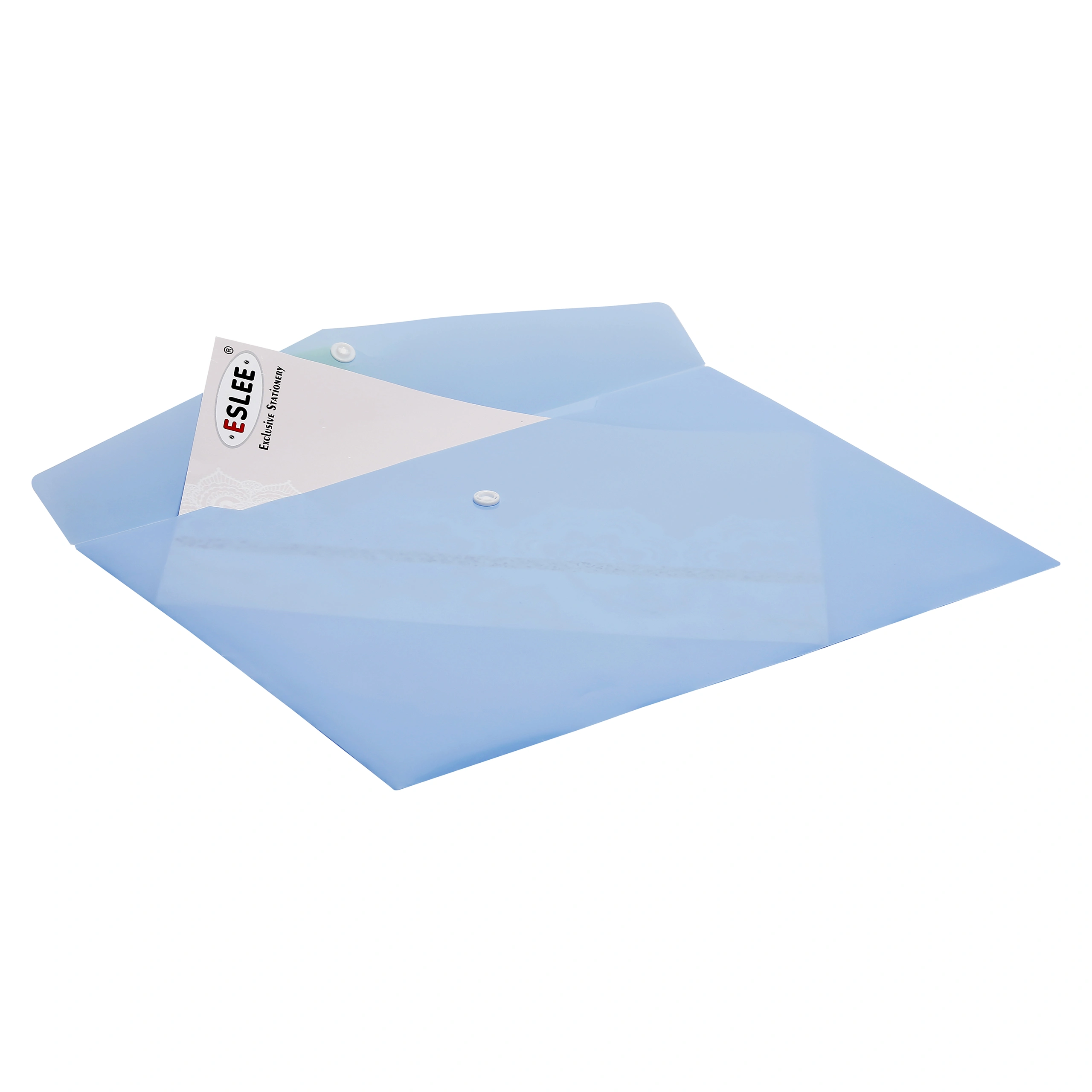 Eslee Rainbow Envelope File | Document Folder | Best for FC / FS / Foolscap / Legal Size | Snap Button Closure |  (ER261FC )-Blue-FC-1