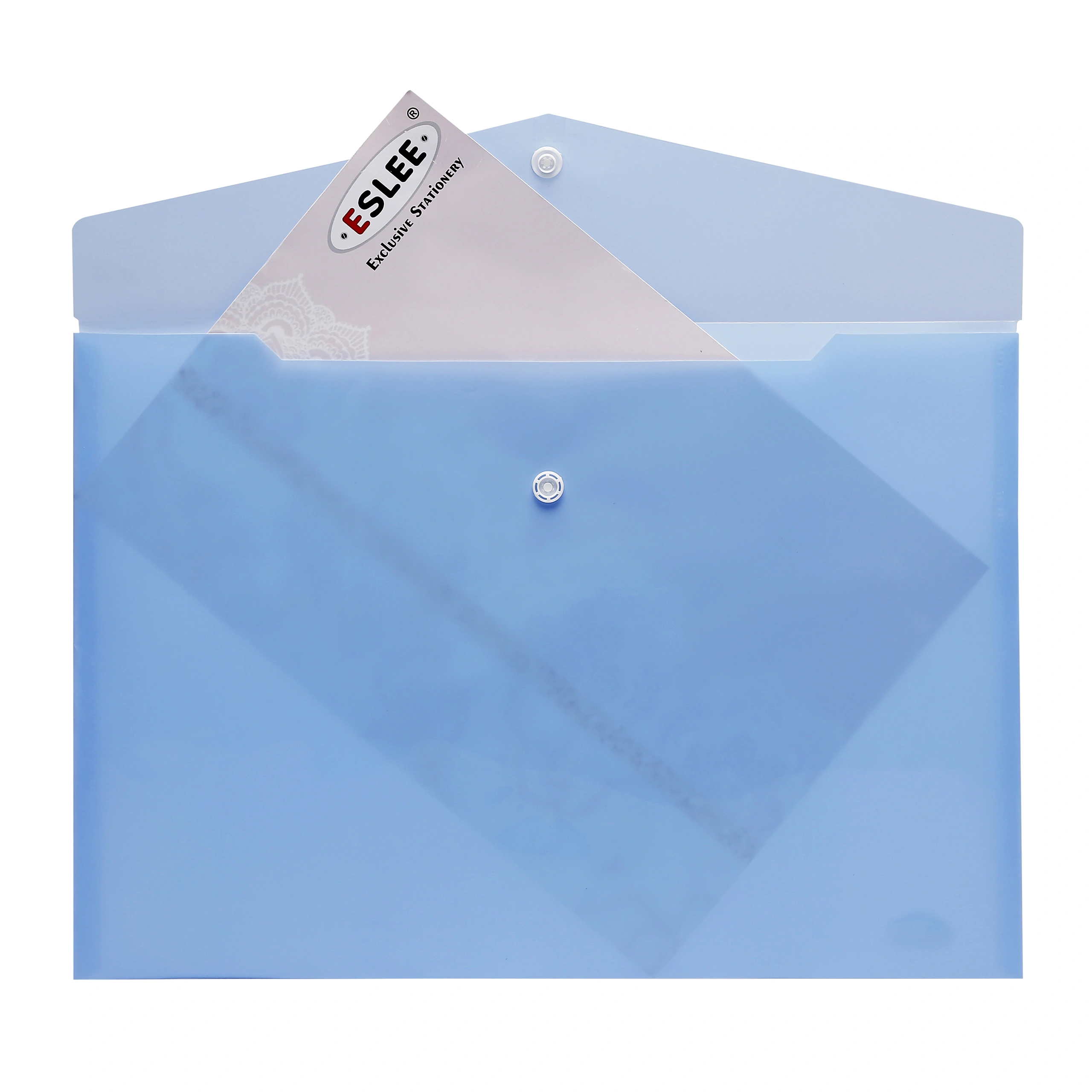 Eslee Rainbow Envelope File | Document Folder | Best for FC / FS / Foolscap / Legal Size | Snap Button Closure |  (ER261FC )-Blue-FC-2