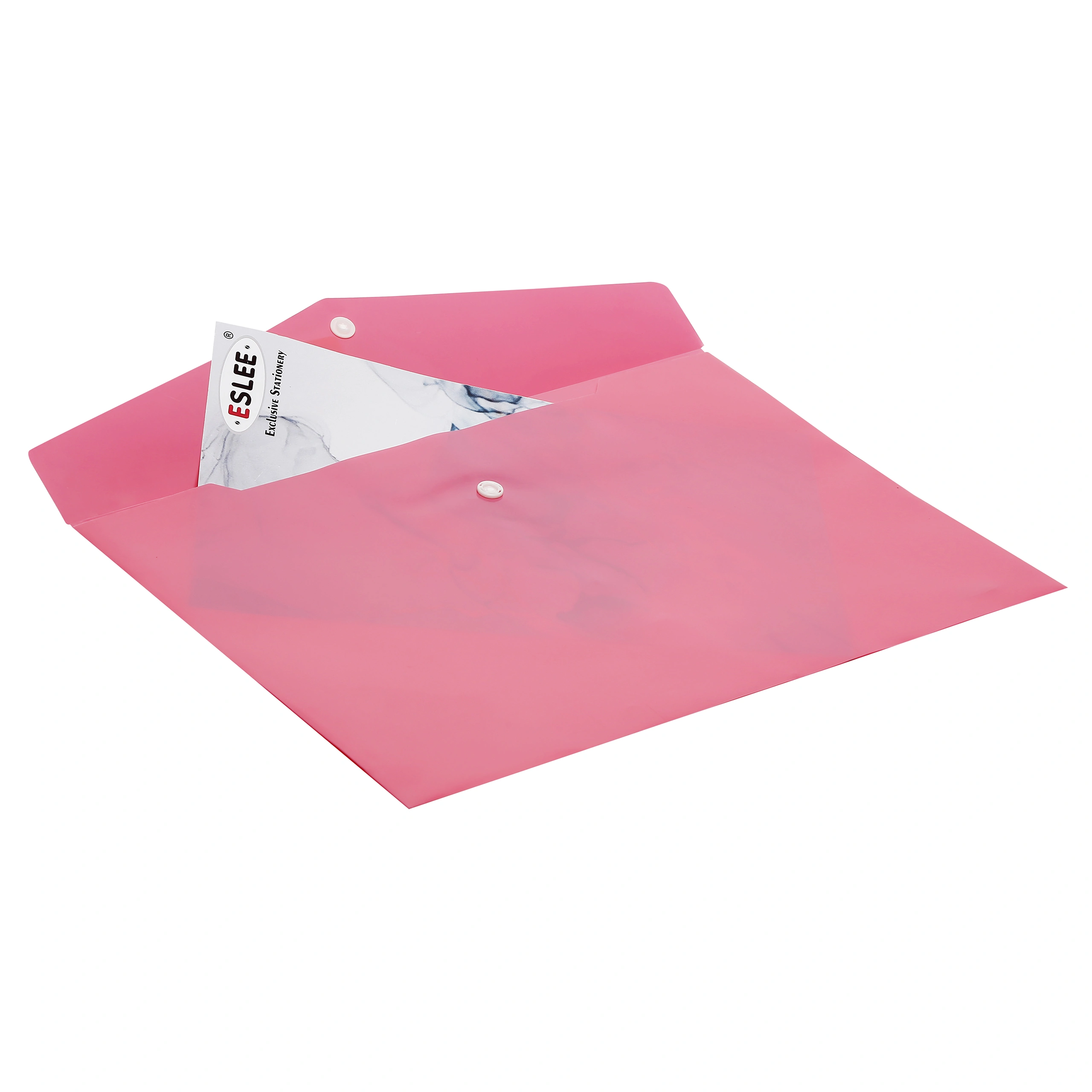 Eslee Rainbow Envelope File | Document Folder | Best for FC / FS / Foolscap / Legal Size | Snap Button Closure |  (ER261FC )-Pink-FC-1