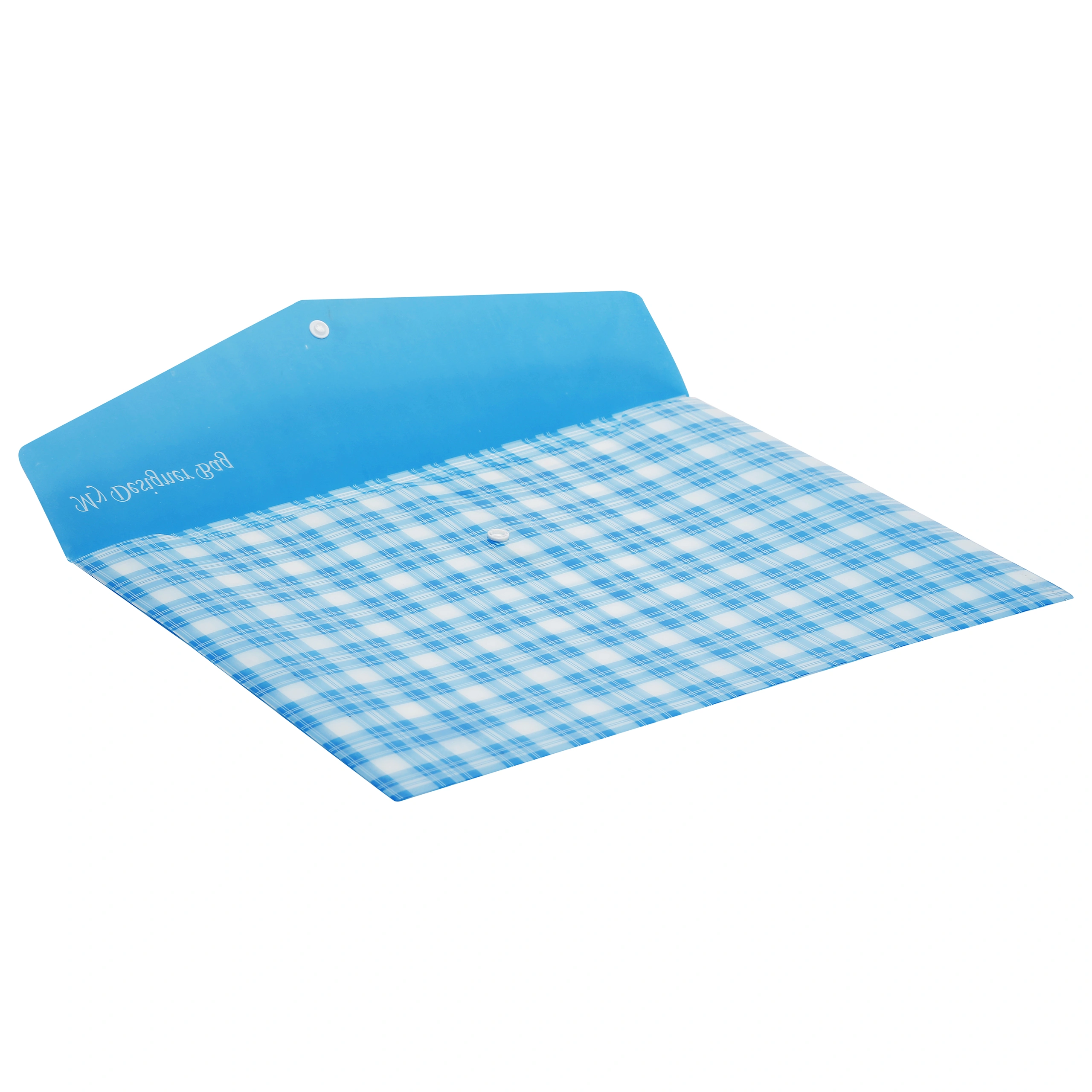 Eslee Envelope File | Artist Document Folder | Best for A3 Size | Printed Texture | Snap Button Closure |(EO275A3)-Blue-A3-2