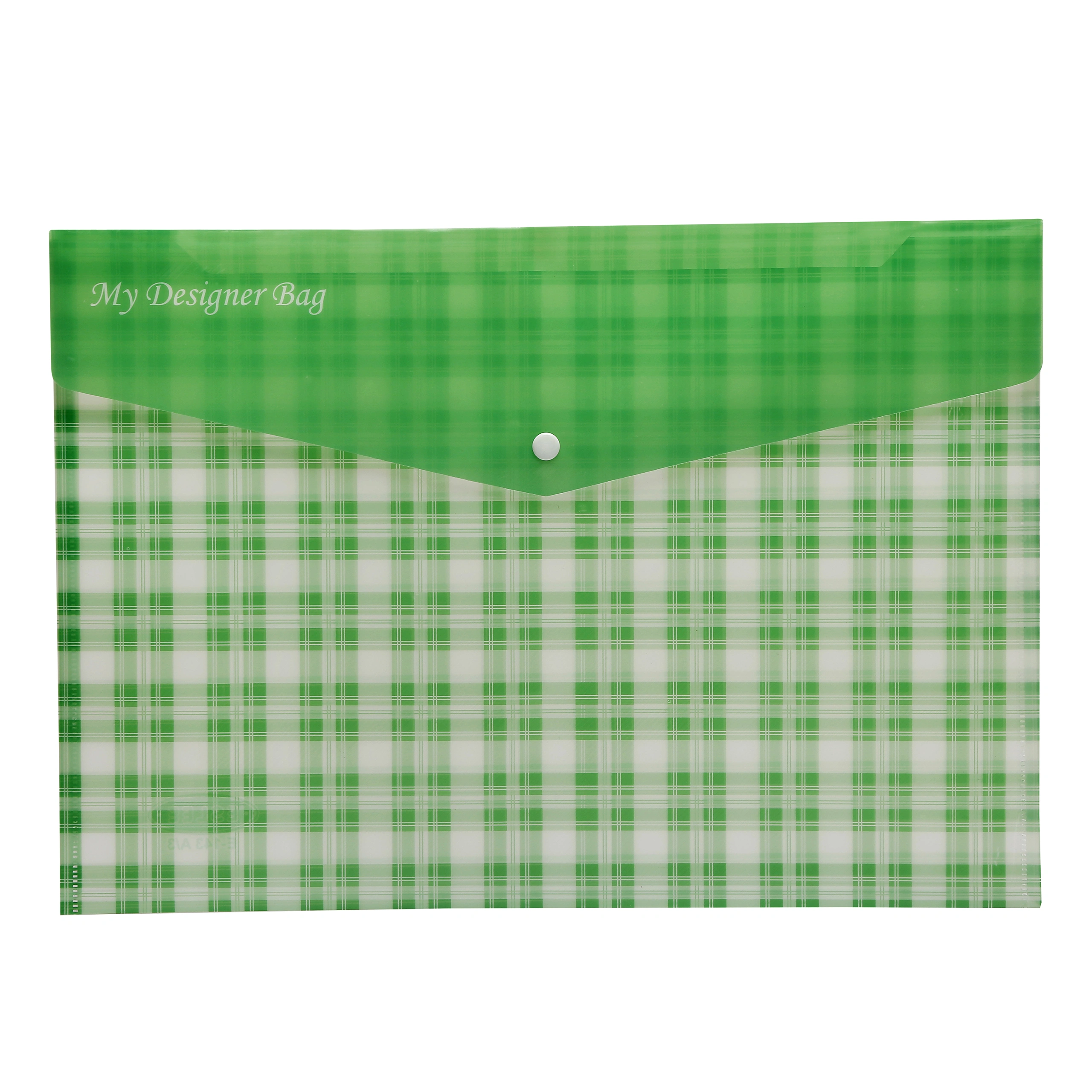 Eslee Envelope File | Artist Document Folder | Best for A3 Size | Printed Texture | Snap Button Closure |(EO275A3)-EO-275-A3Green