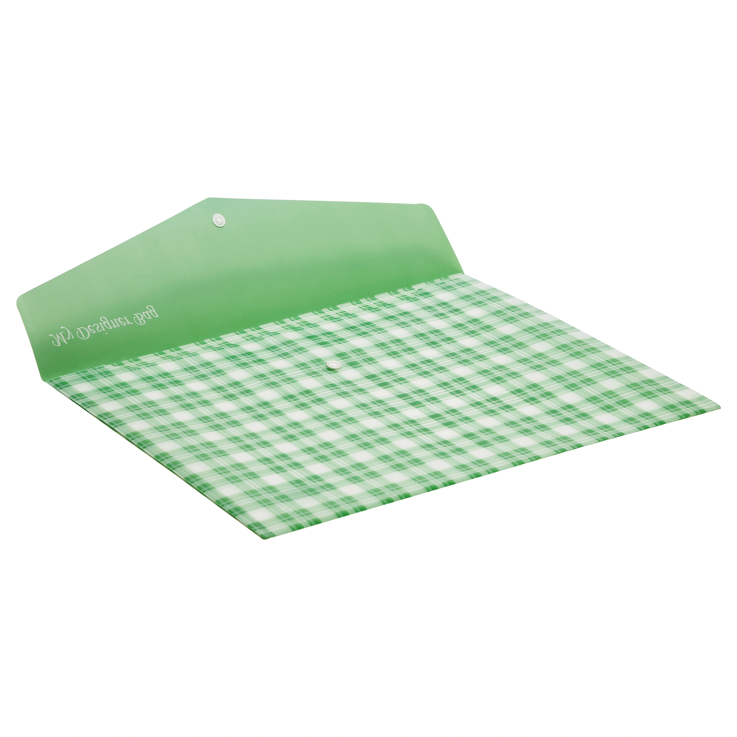 Eslee Envelope File | Artist Document Folder | Best for A3 Size | Printed Texture | Snap Button Closure |(EO275A3)-Green-A3-2