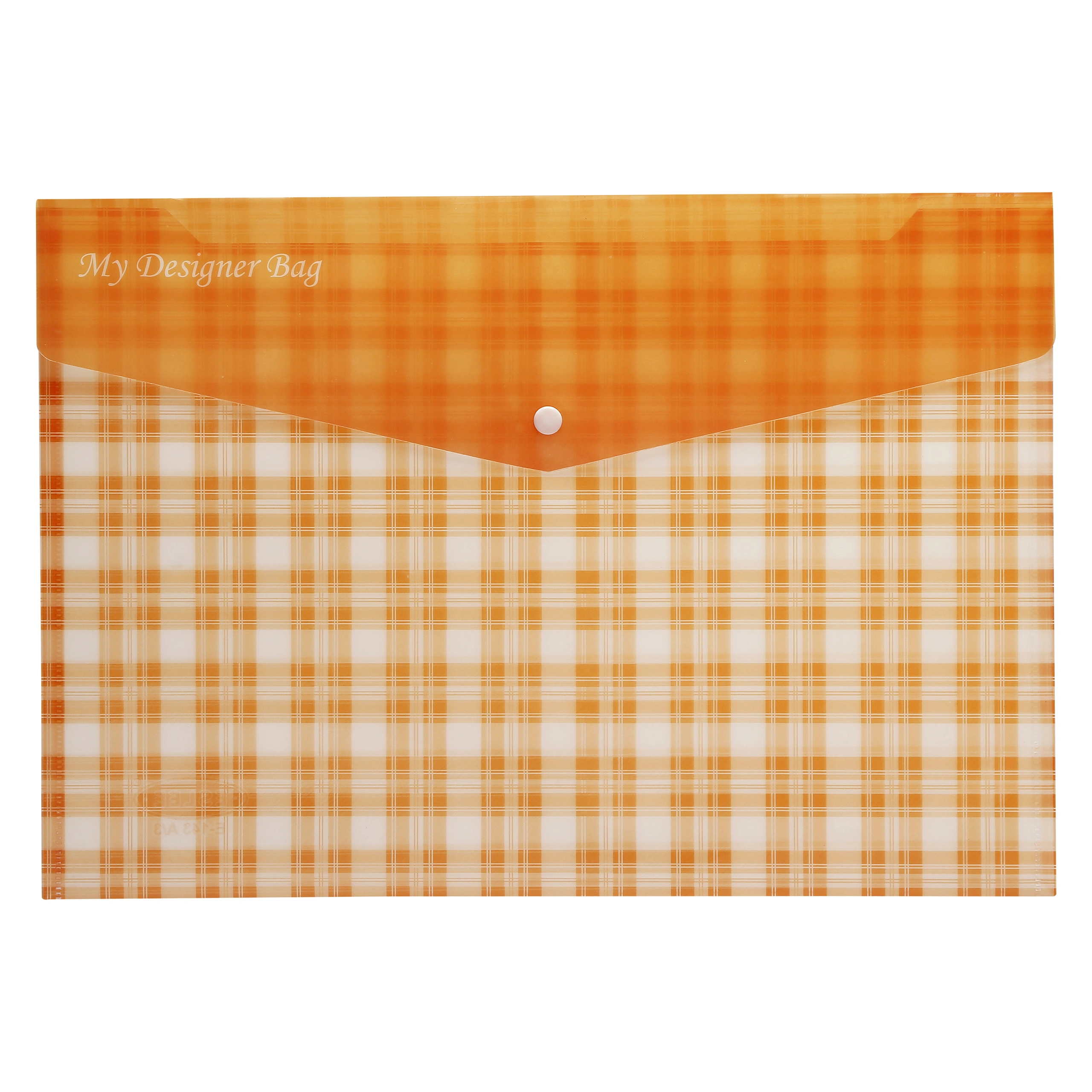 Eslee Envelope File | Artist Document Folder | Best for A3 Size | Printed Texture | Snap Button Closure |(EO275A3)-EO-275-A3Orange