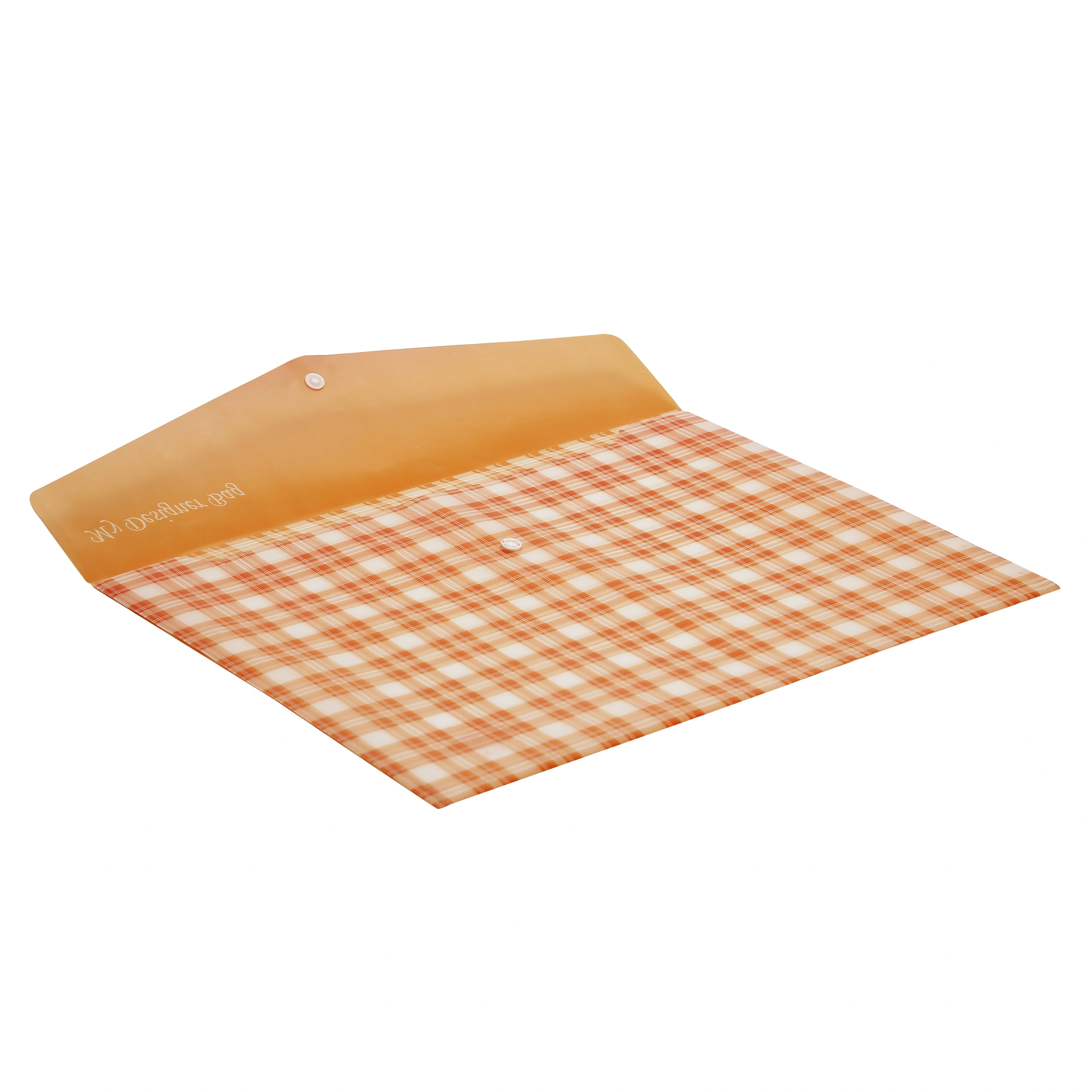 Eslee Envelope File | Artist Document Folder | Best for A3 Size | Printed Texture | Snap Button Closure |(EO275A3)-Orange-A3-2