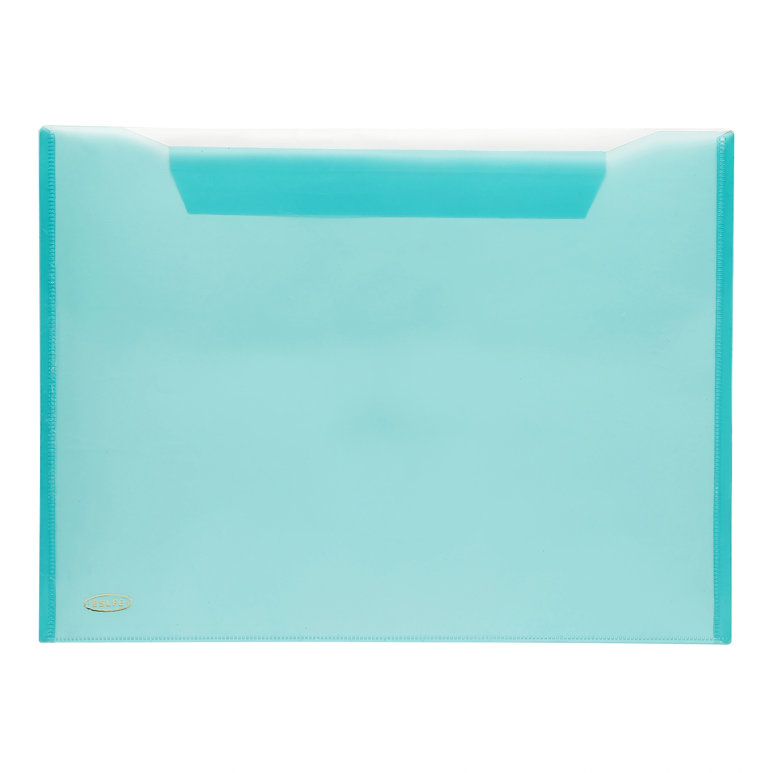 Eslee Transpaent Envelope File | Document Folder | Best for with FC / FS / Foolscap / Legal Size | with Back Pocket &amp; Window | Snap Button Closure | (ET277FC)-Green-FC-3