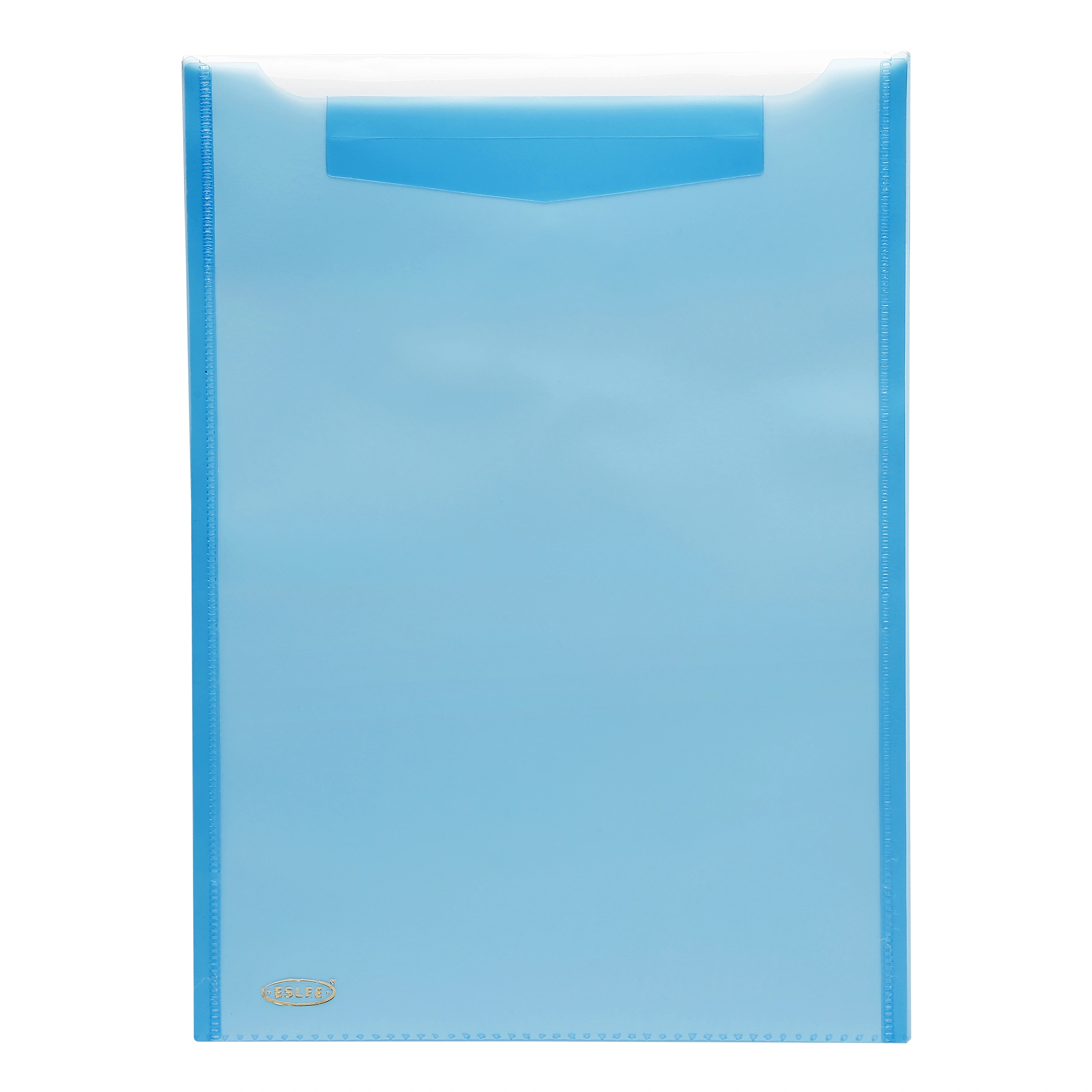 Eslee Transpaent Vertical Envelope File | Document Folder | Best for A4 Size | with Back Pocket | Snap Button Closure | (ET281A4 )-LightBlue-A4-2