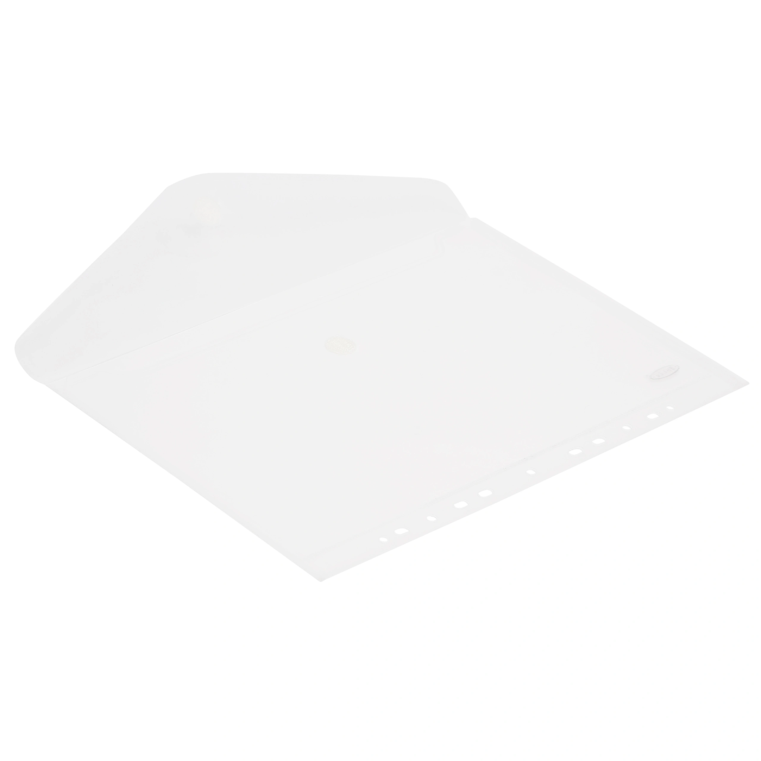 Eslee Transparent Envelope File | Document Folder | Best for A4 Size | with Multi - Hole | Snap Button Closure |(ET296A4 Transparent)-Transparent-A4-3