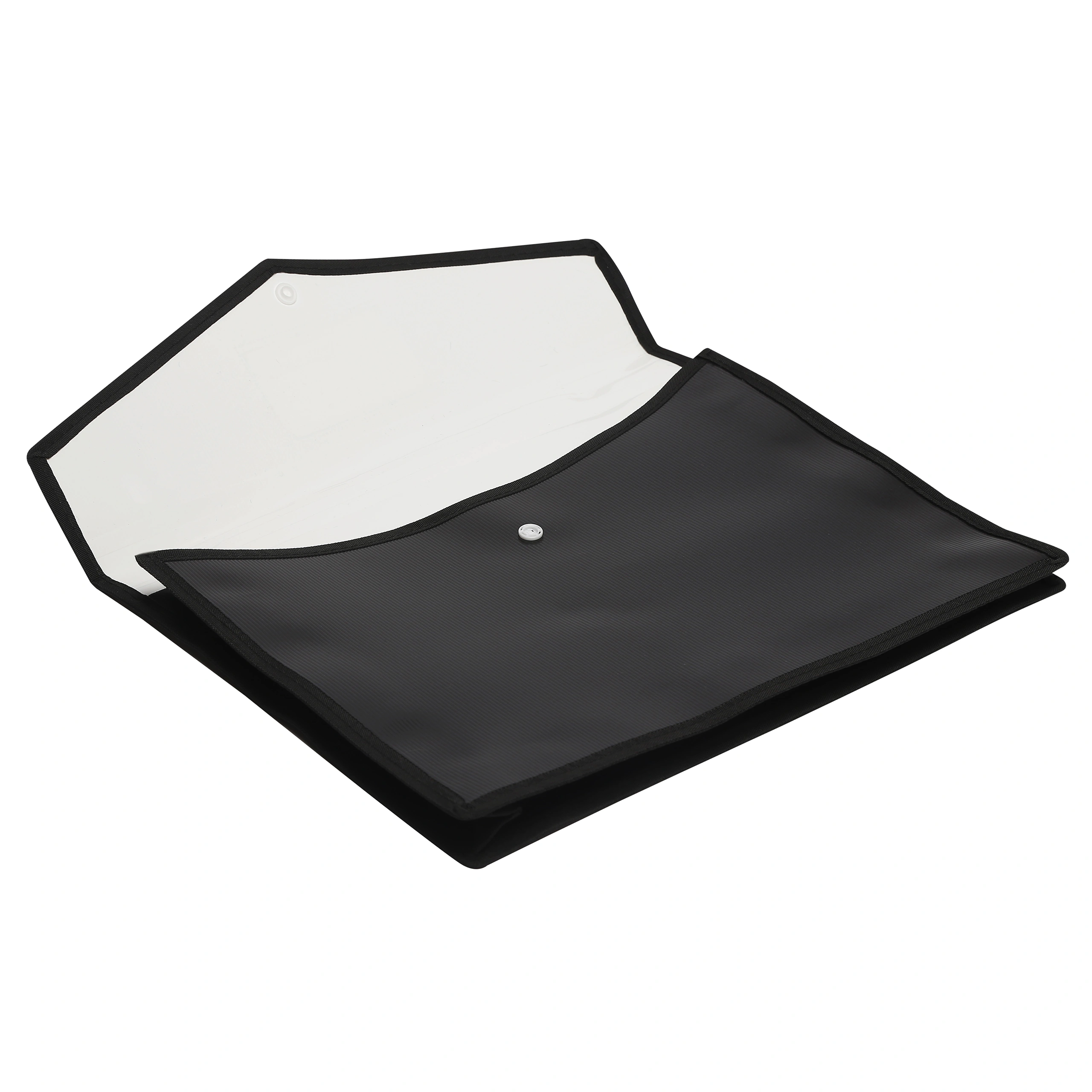 Eslee Envelope File | Document Folder | Best for FC / FS / Foolscap / Legal Size | Dual Colour | Snap Button Closure | Black &amp; White - (EO316FC Black &amp; White)-White + Black-FC-1