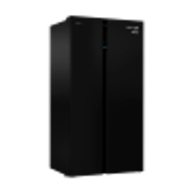 640 L Side by Side Refrigerator (Glass Black) RSB66GF-1