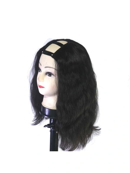 Cadenza Hair  U-PART  16 Inches Straight / Wavy Hair Wigs-Natural Color