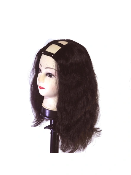Cadenza Hair  U-PART  16 Inches Straight / Wavy Hair Wigs-Brown (#4)-1