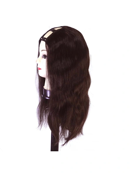 Cadenza Hair  U-PART  20 Inches Straight / Wavy Hair Wigs-Brown (#4)-1