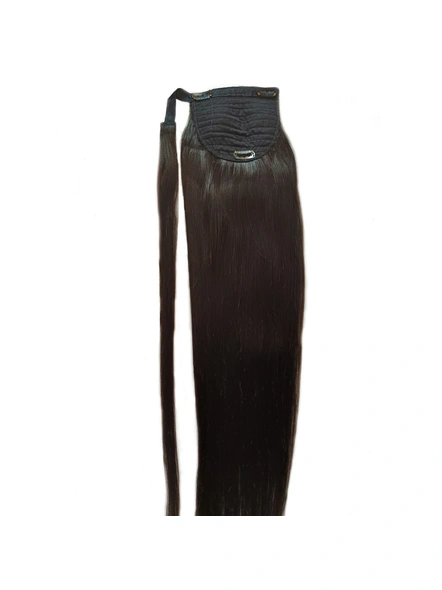 Cadenza Ponytail Hair Extensions Length 26 Inches-Natural Black-Straight/Wavy-Natural Black-1