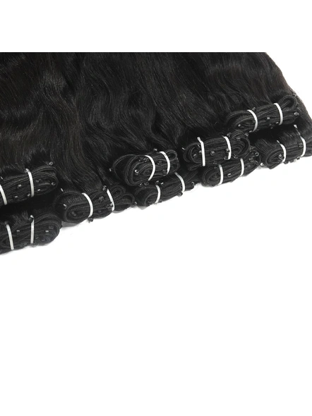 Cadenza Hair  Sew in Weaves (Wefts) Hair Extensions Length 16 Inches-Straight/Wavy-Natural Black-2