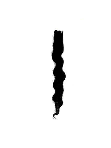 Cadenza Hair  Sew in Weaves (Wefts) Hair Extensions Length 24 Inches-Straight/Wavy-Natural Black-1