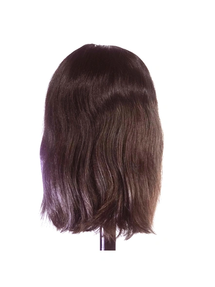 Cadenza Hair  Top Closure 10 Inches Straight / Wavy Hair Wigs-Straight/Wavy-Brown (#4)-3
