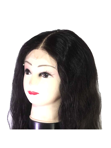 Cadenza Hair  Top Closure 18 Inches Straight / Wavy Hair Wigs-Straight/Wavy-Natural Color