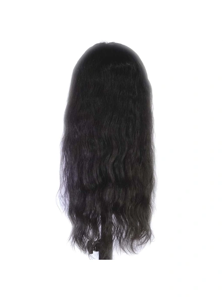 Cadenza Hair  Top Closure 18 Inches Straight / Wavy Hair Wigs-Straight/Wavy-Natural Color-2
