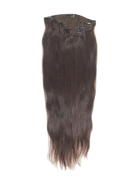 Cadenza Clip-in Hair Extensions Length 20 Inches-CLIP-HE-4-20-LBR