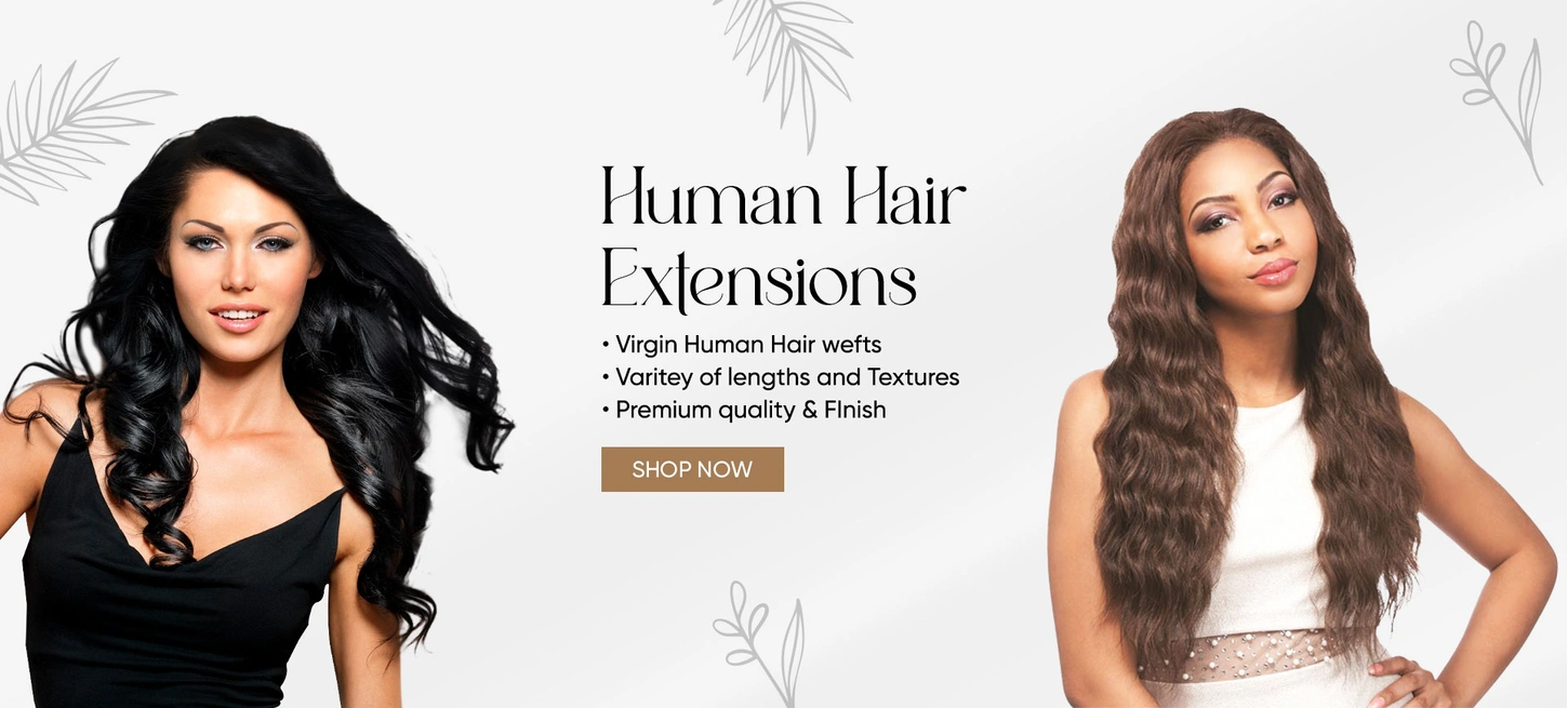 Hair extension product showcased for enhancing hair length and volume