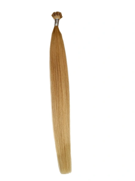 Cadenza Hair  I-Tip Hair Extensions Length 22 Inches-Straight/Wavy-Blonde-1