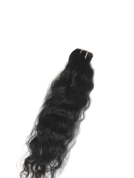 Cadenza Hair  Sew in Weaves (Wefts) Hair Extensions Length 24 Inches-Natural Black-Curly