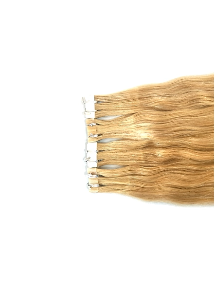 Cadenza Hair  Tape-in Hair Extensions Length 22 Inches-Blonde-Straight/Wavy-1