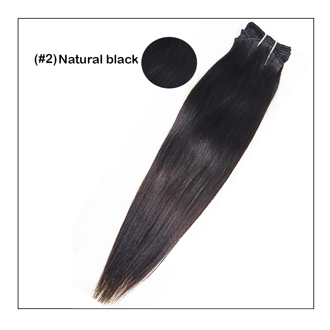 Sew In Weaves hair wefts Short Lengths 16&quot;, 18&quot;, 20&quot;-Straight-NATURAL BLACK-20 INCH-3